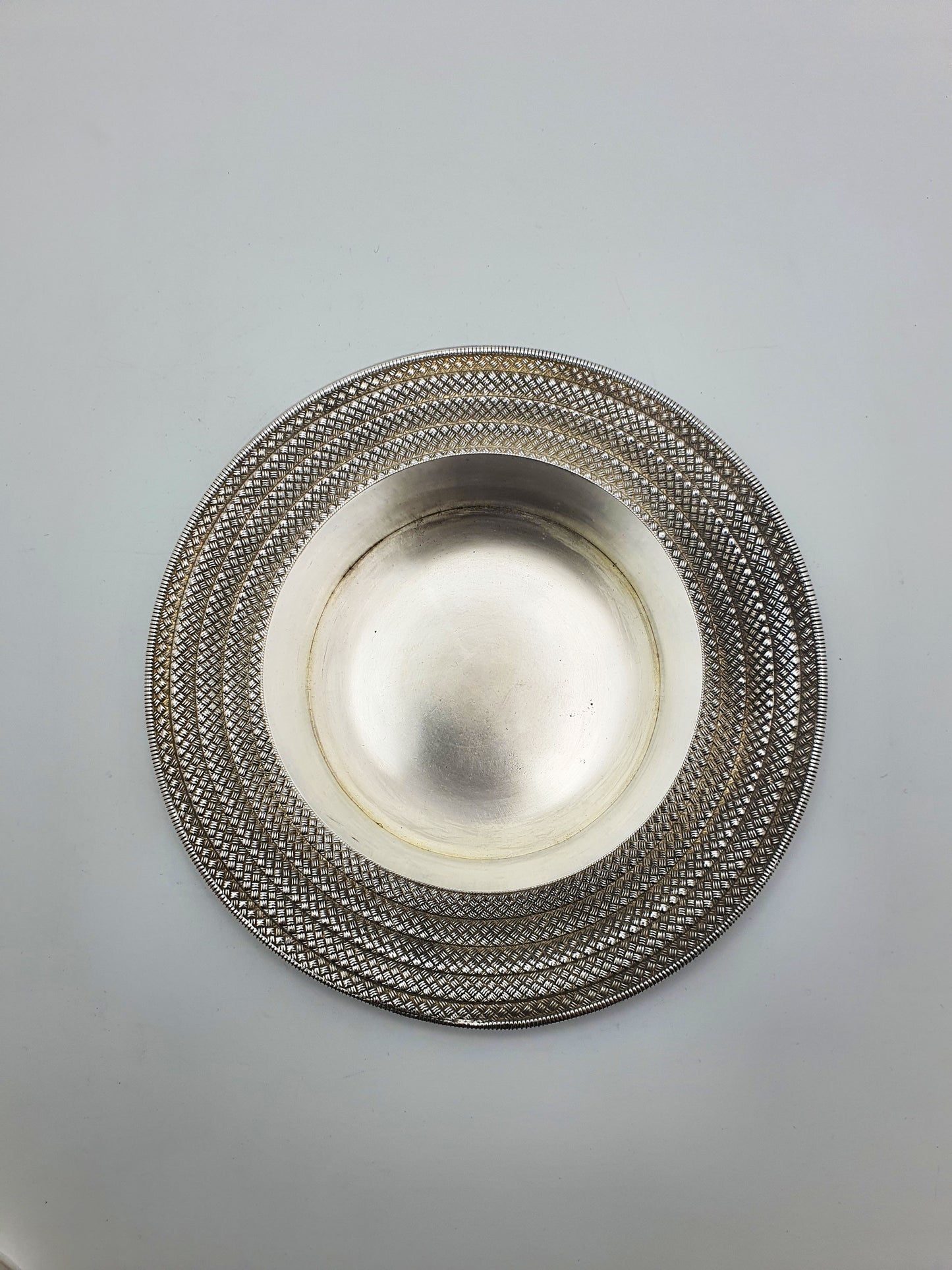 Unusual Antique Novelty Silver-Plated Box in the Form of a Boater Hat – 1881