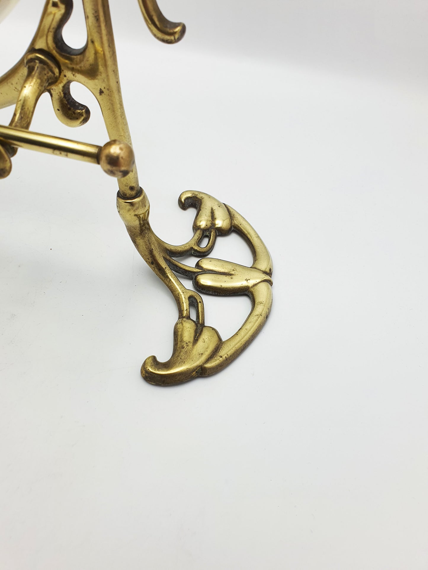 Large Art Nouveau Brass Dinner Gong with Striker – 1889