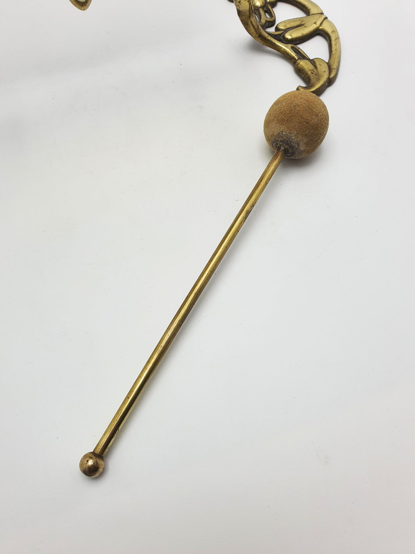 Large Art Nouveau Brass Dinner Gong with Striker – 1889