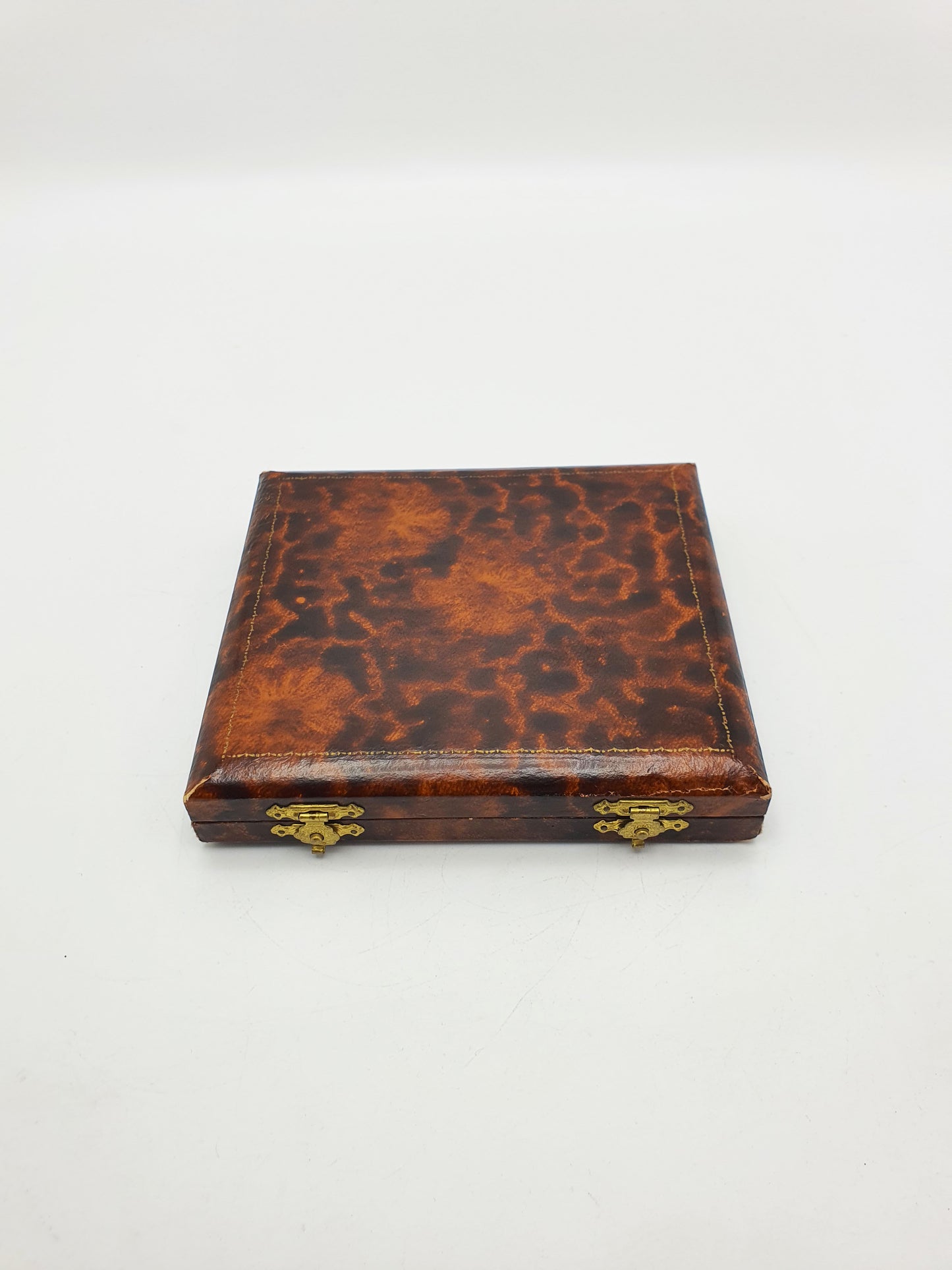 Lovely Boxed Set of Six Antique Silver Gilt & Cherry Red Bakelite Cocktail Sticks – circa 1920