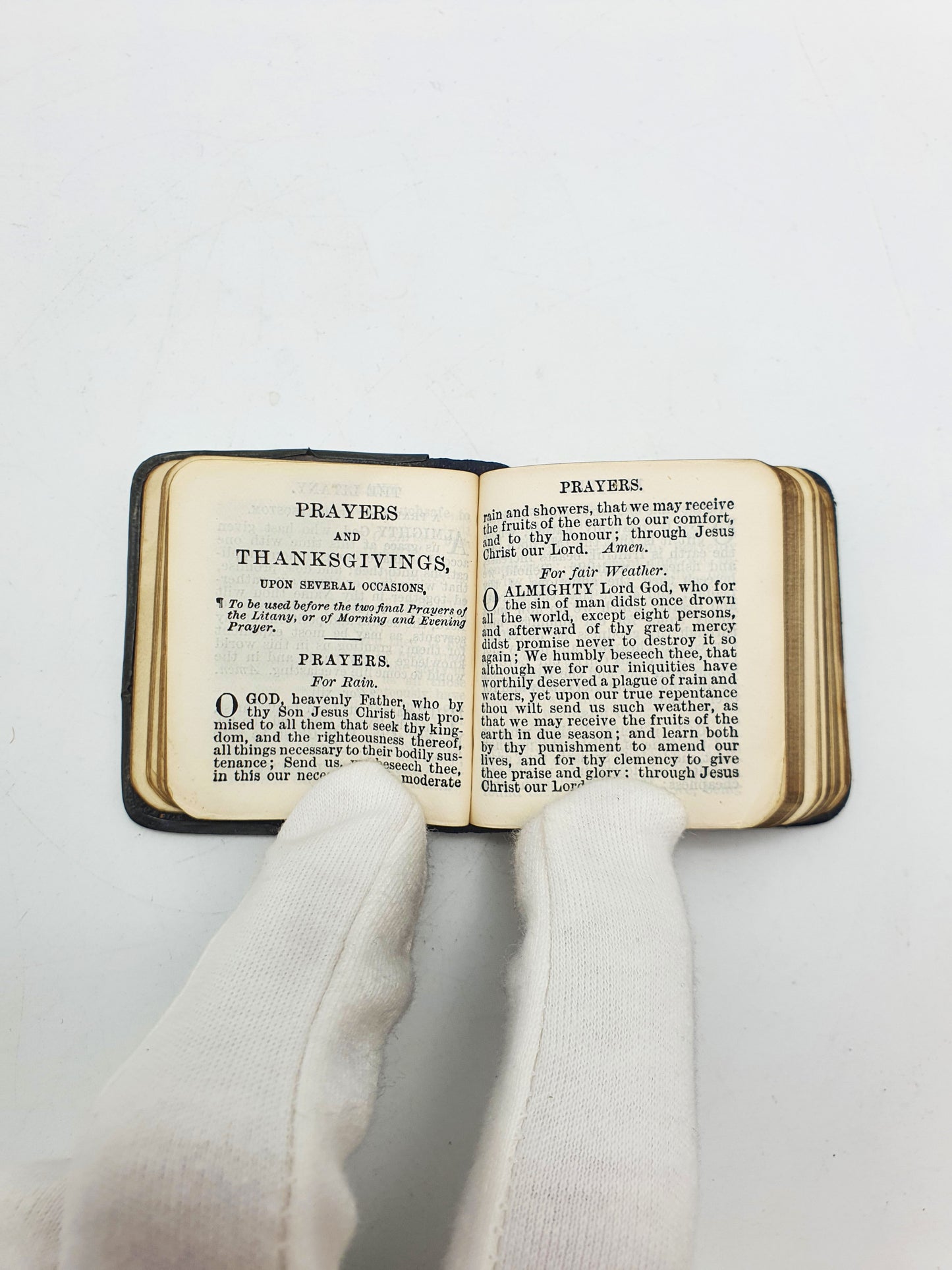 Miniature Book of Common Prayer with Sterling Silver Cover - 1907