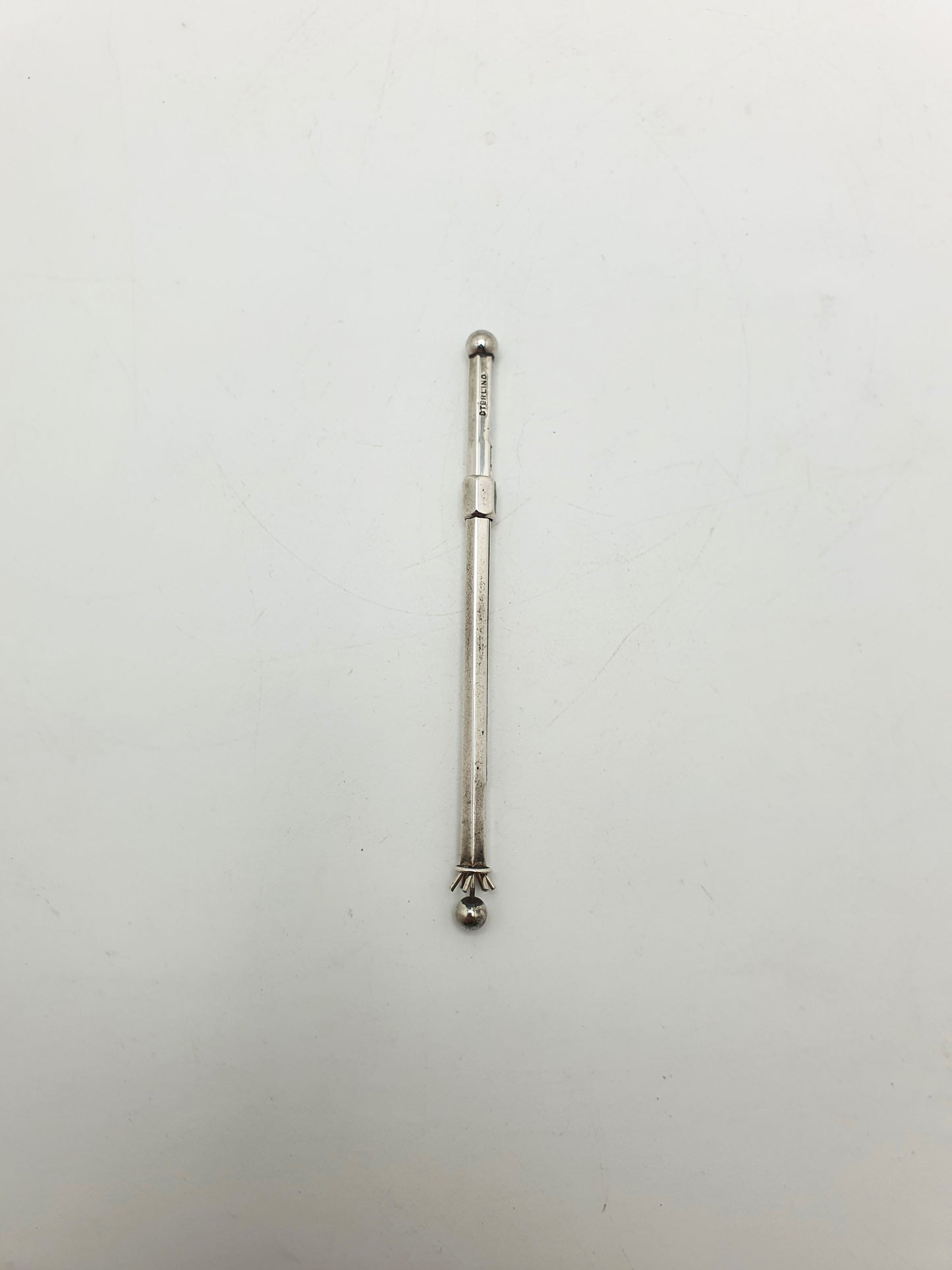 Nice Vintage Sterling Silver Mechanical Swizzle Stick – circa 1940