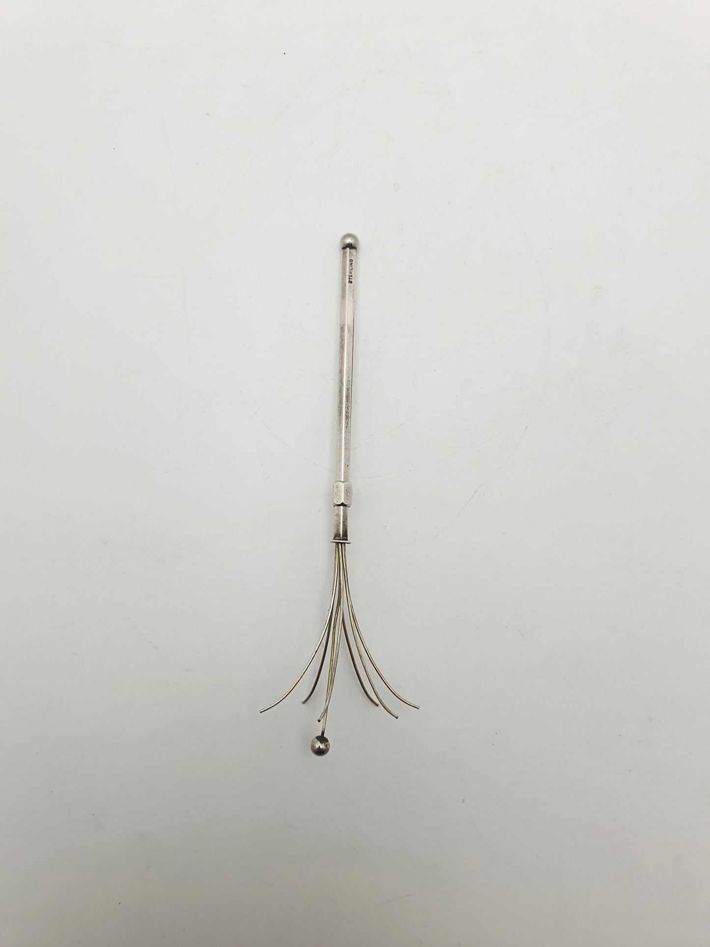 Nice Vintage Sterling Silver Mechanical Swizzle Stick – circa 1940