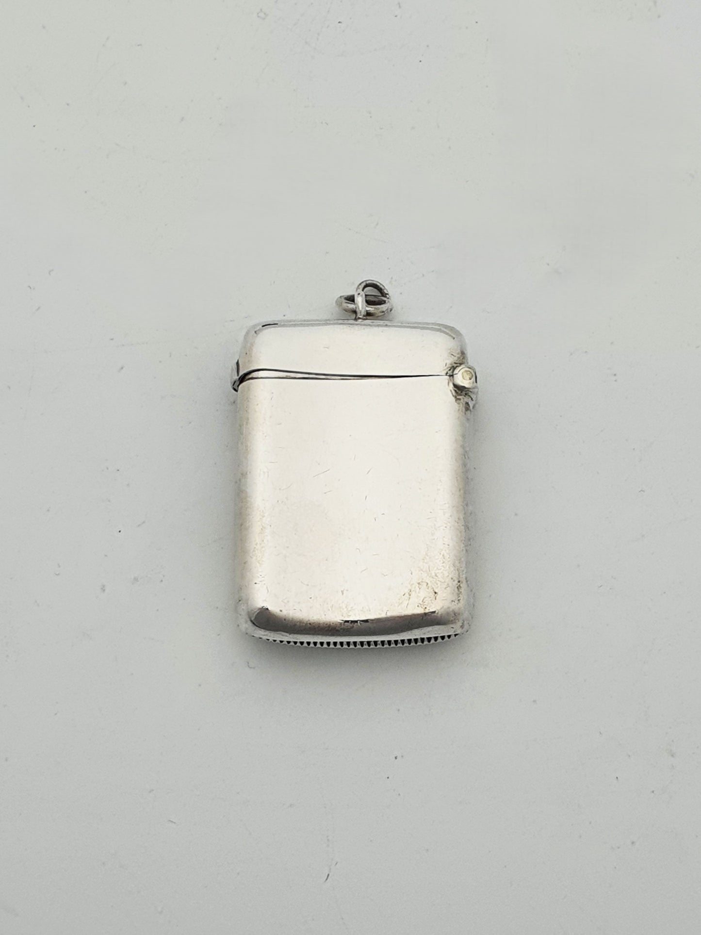 Collectable Antique Sterling Silver Vesta Case with St. Andrews Golfer Engraving - 1897