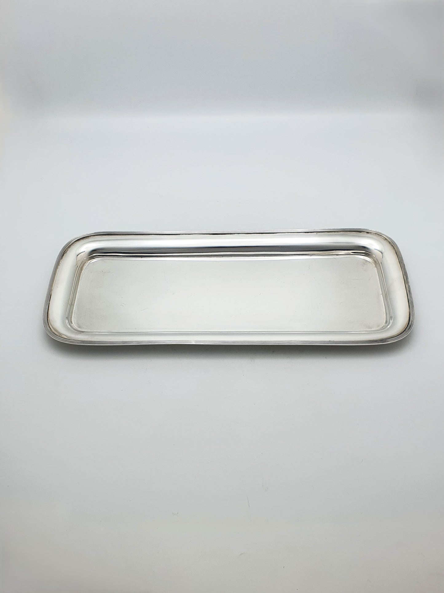 Elegant Antique Silver-Plated Rectangular Serving Tray – circa 1920