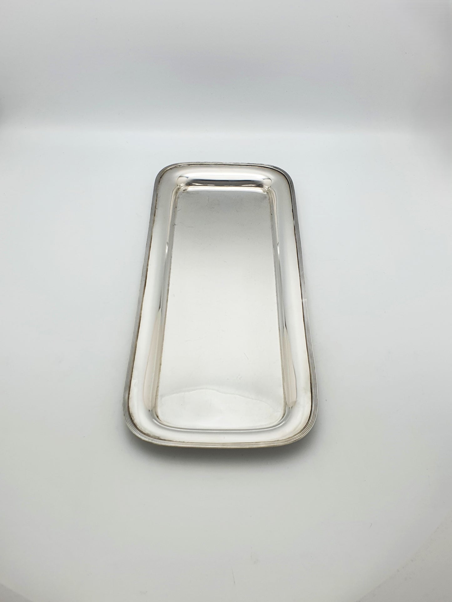 Elegant Antique Silver-Plated Rectangular Serving Tray – circa 1920