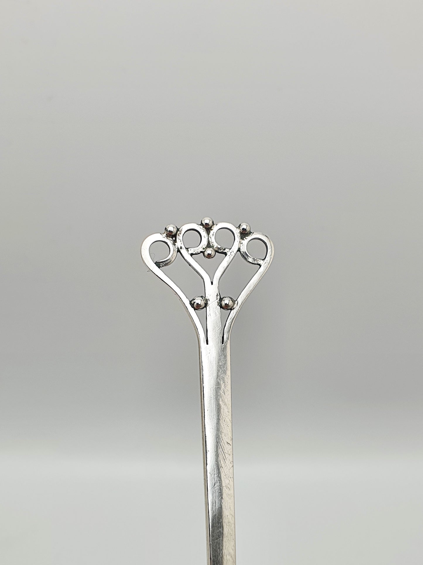 Arts & Crafts Style Antique Sterling Silver Mixing Spoon – 1924