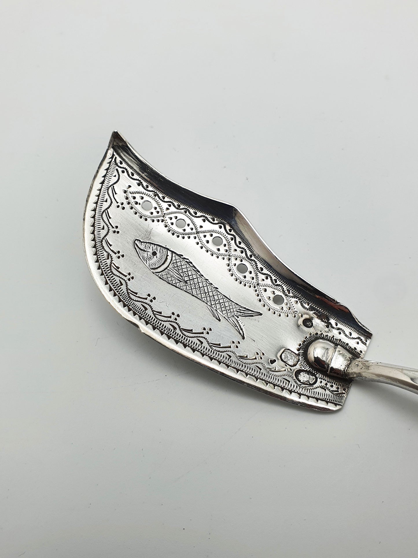 Unusual Antique French Silver Sardine Server – circa 1830