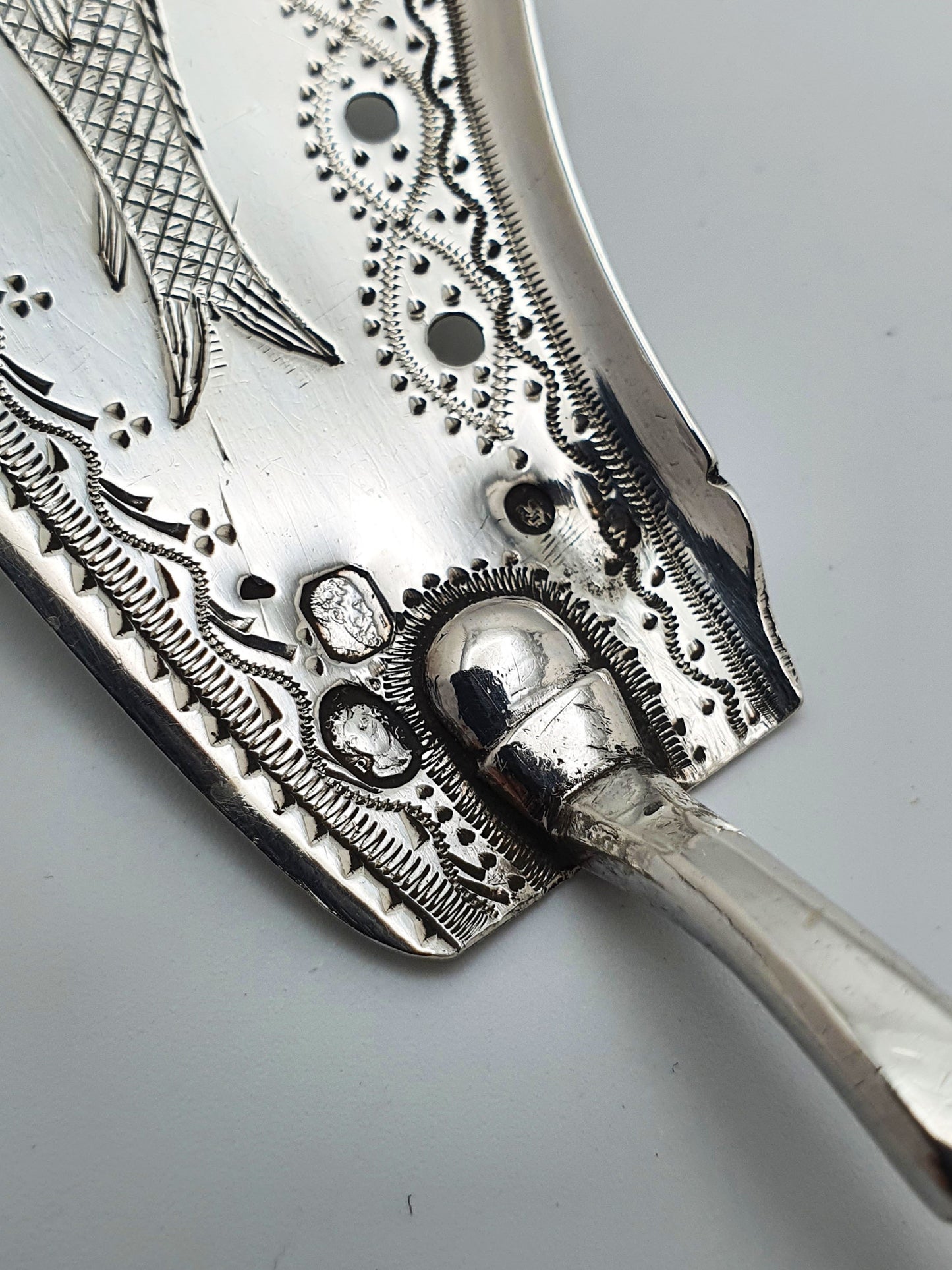 Unusual Antique French Silver Sardine Server – circa 1830