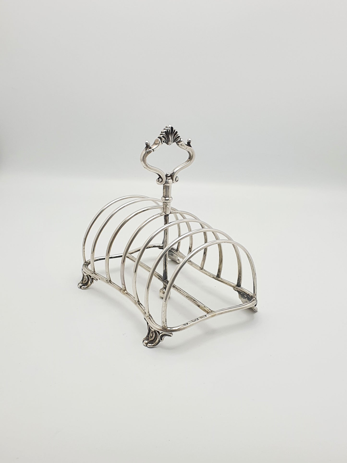 Fabulous Victorian Large Silver Toast Rack - London 1872