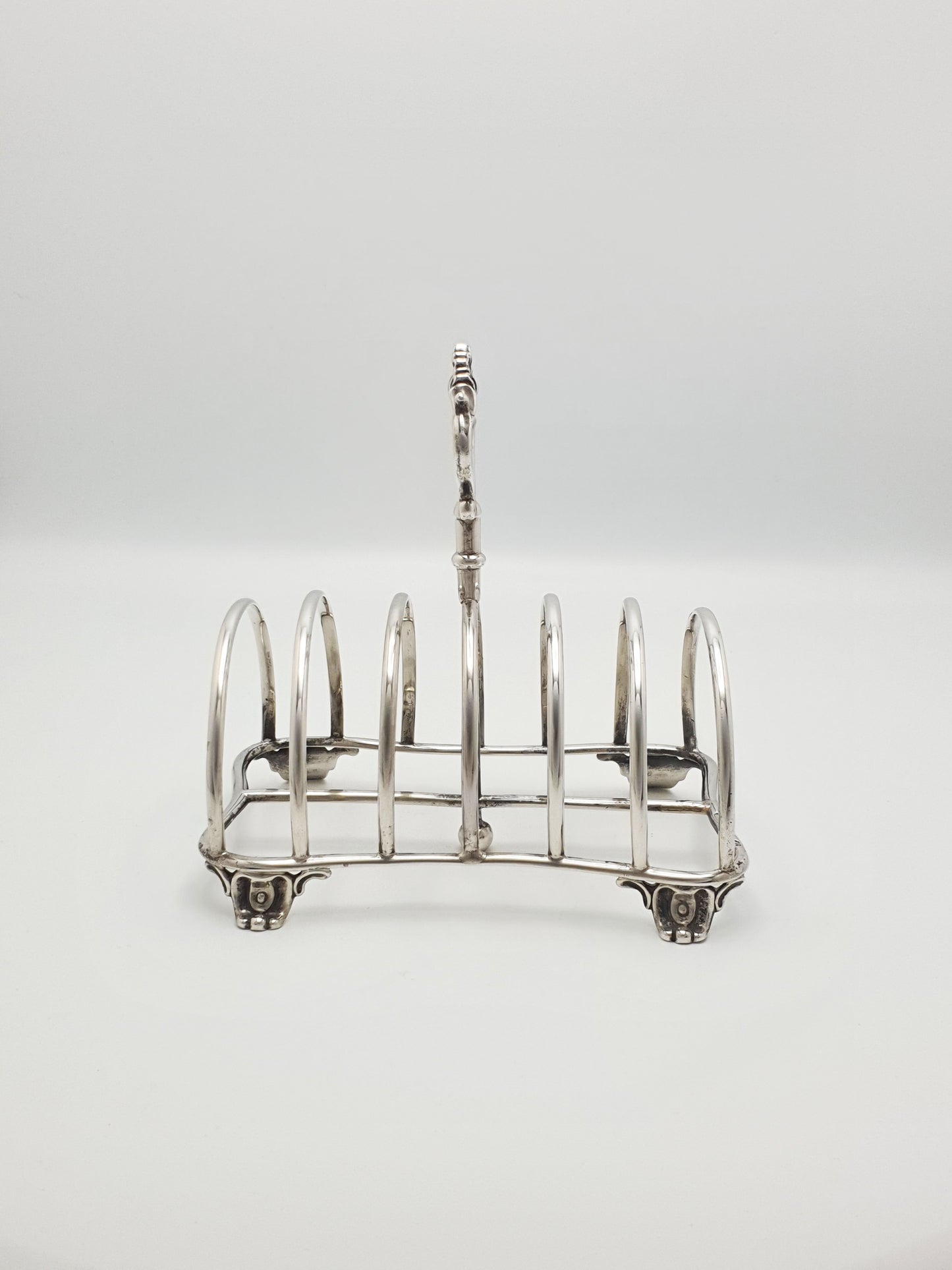 Fabulous Victorian Large Silver Toast Rack - London 1872