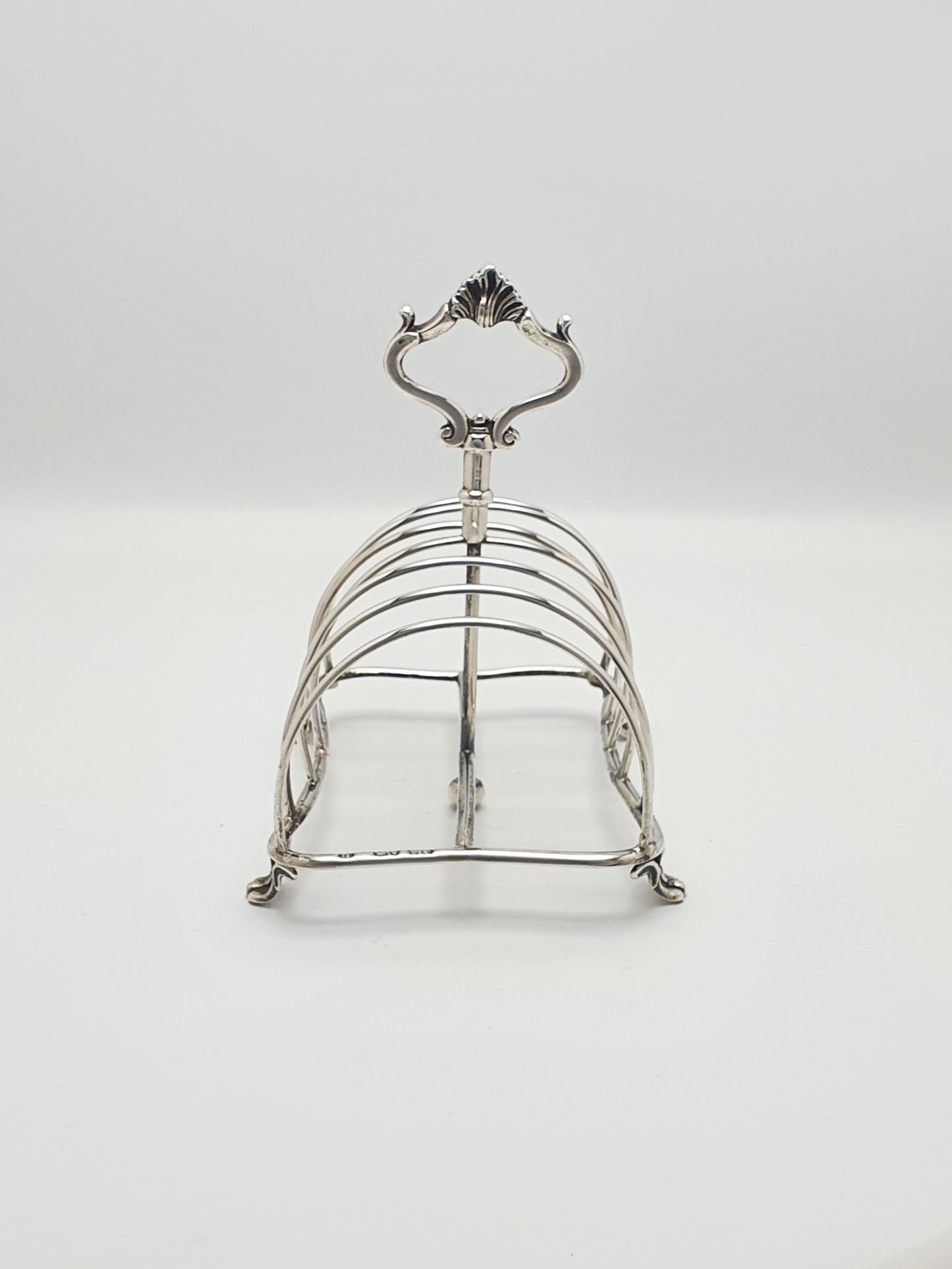 Fabulous Victorian Large Silver Toast Rack - London 1872