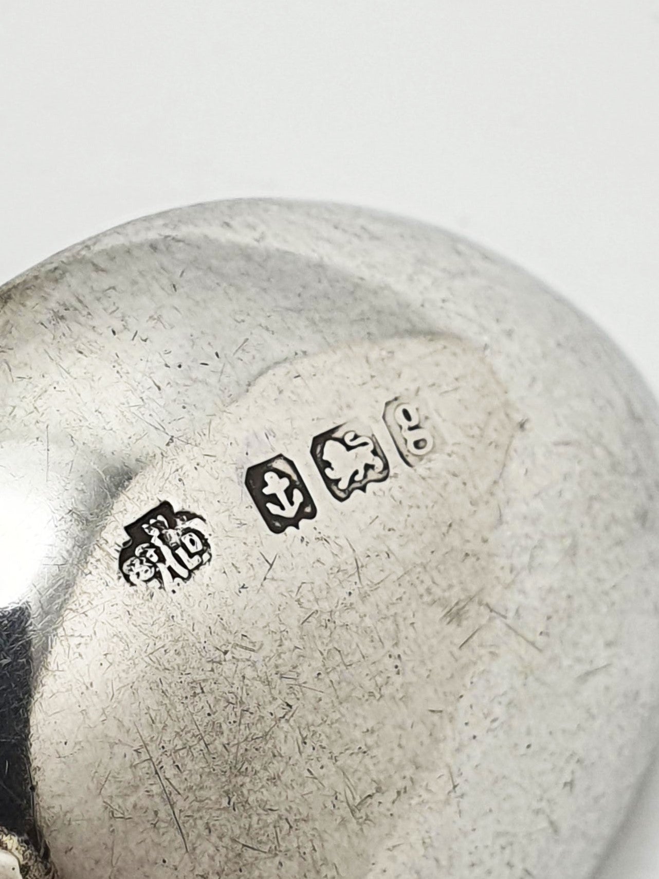 Unusual Set of 6 Sterling Silver Swan Neck Teaspoons - Birmingham 1906