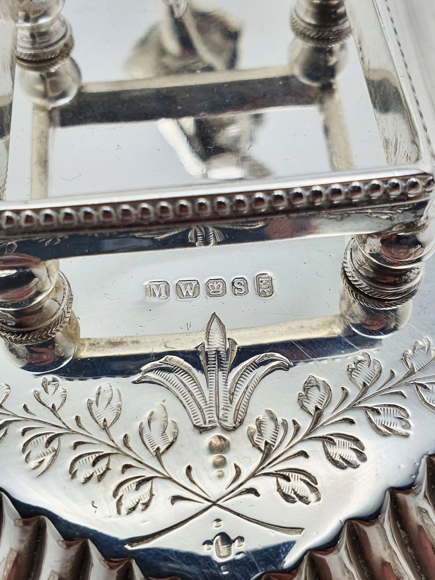 Stunning Antique Victorian Silver Plated Shakespeare Inkstand - circa 1880