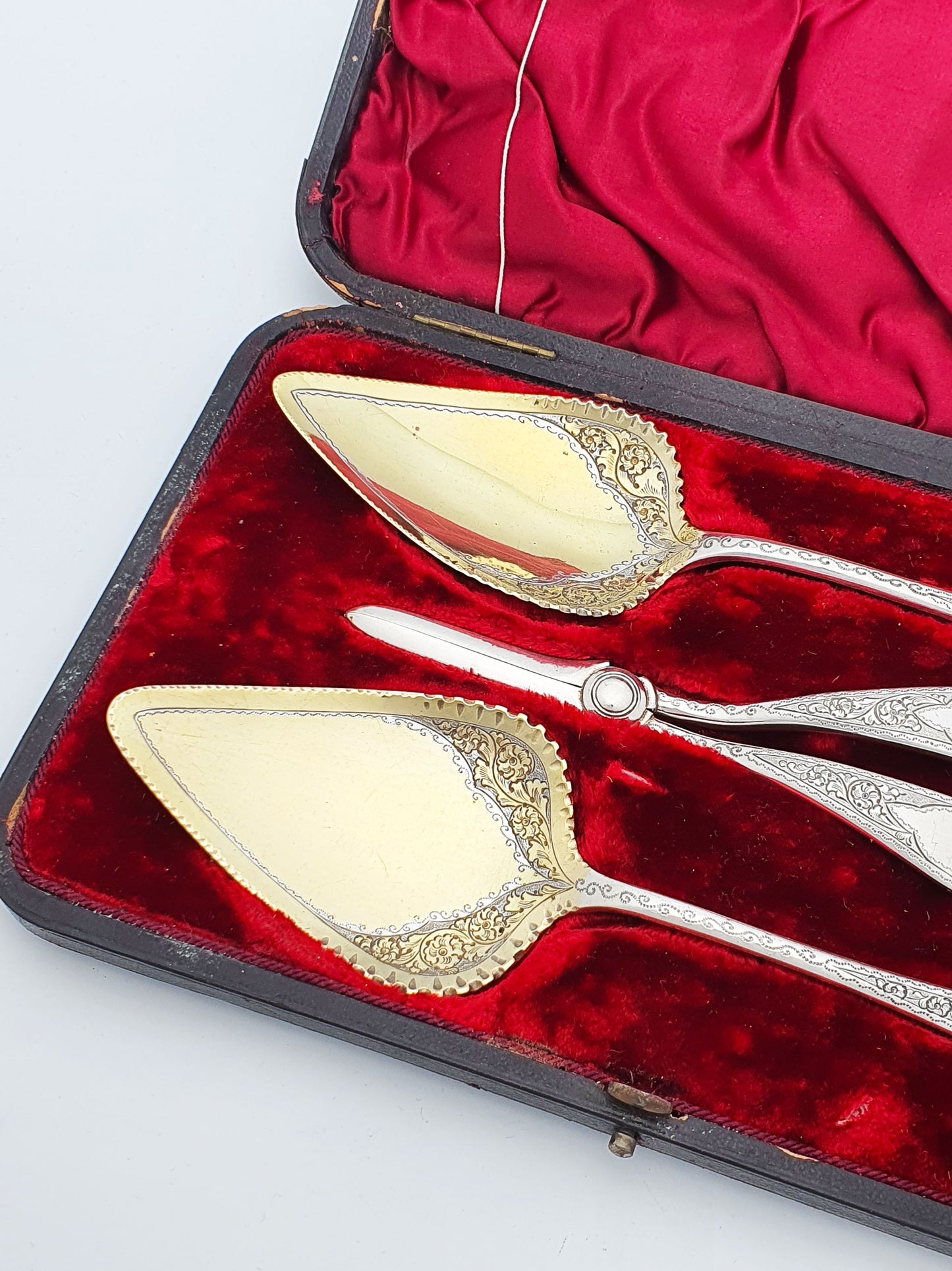 Fabulous Cased Edwardian Silver Plated Fruit Set - circa 1905