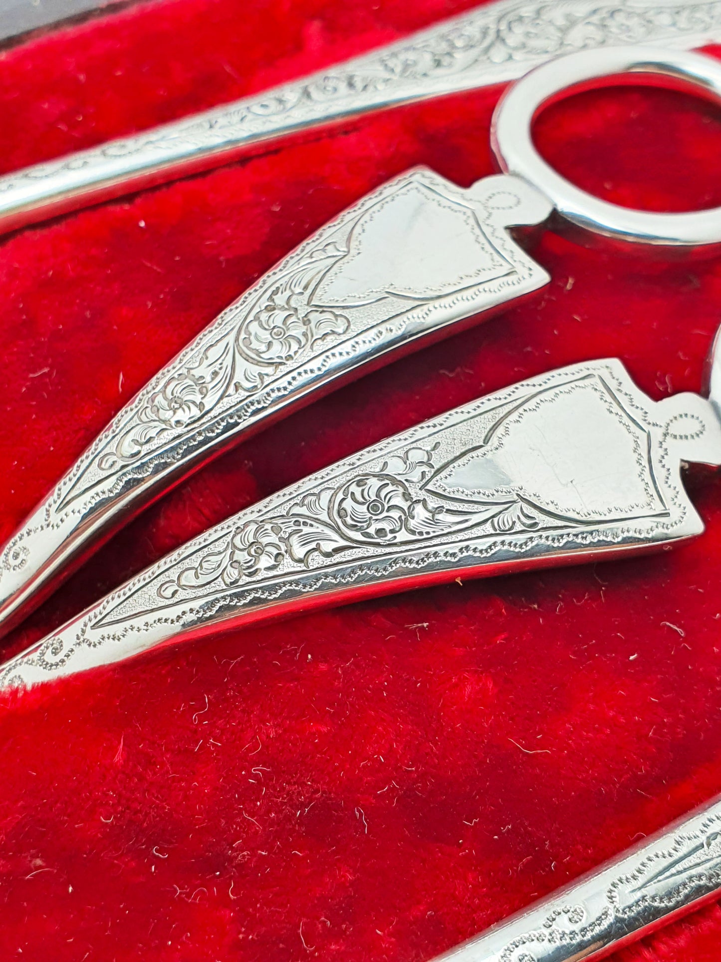 Fabulous Cased Edwardian Silver Plated Fruit Set - circa 1905