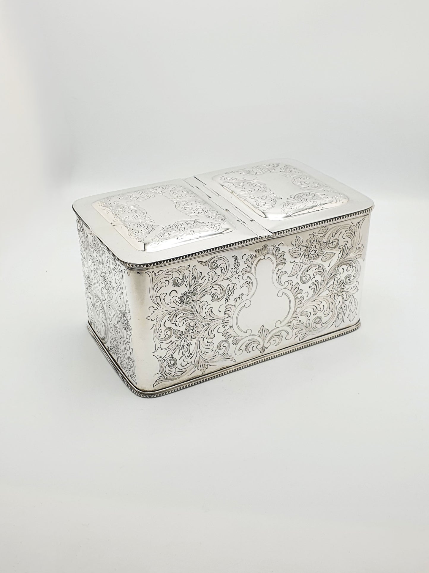Fabulous Antique Victorian Double Compartment Biscuit Box - circa 1880