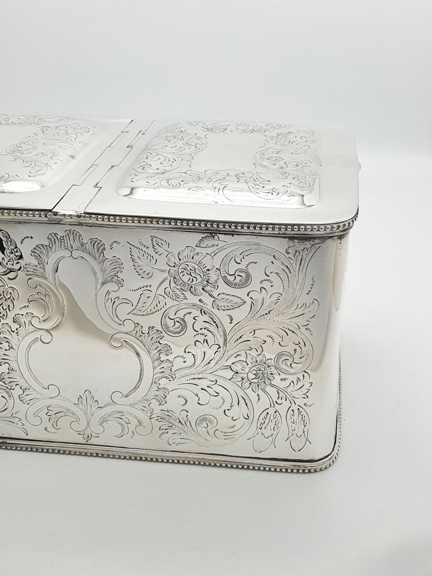 Fabulous Antique Victorian Double Compartment Biscuit Box - circa 1880