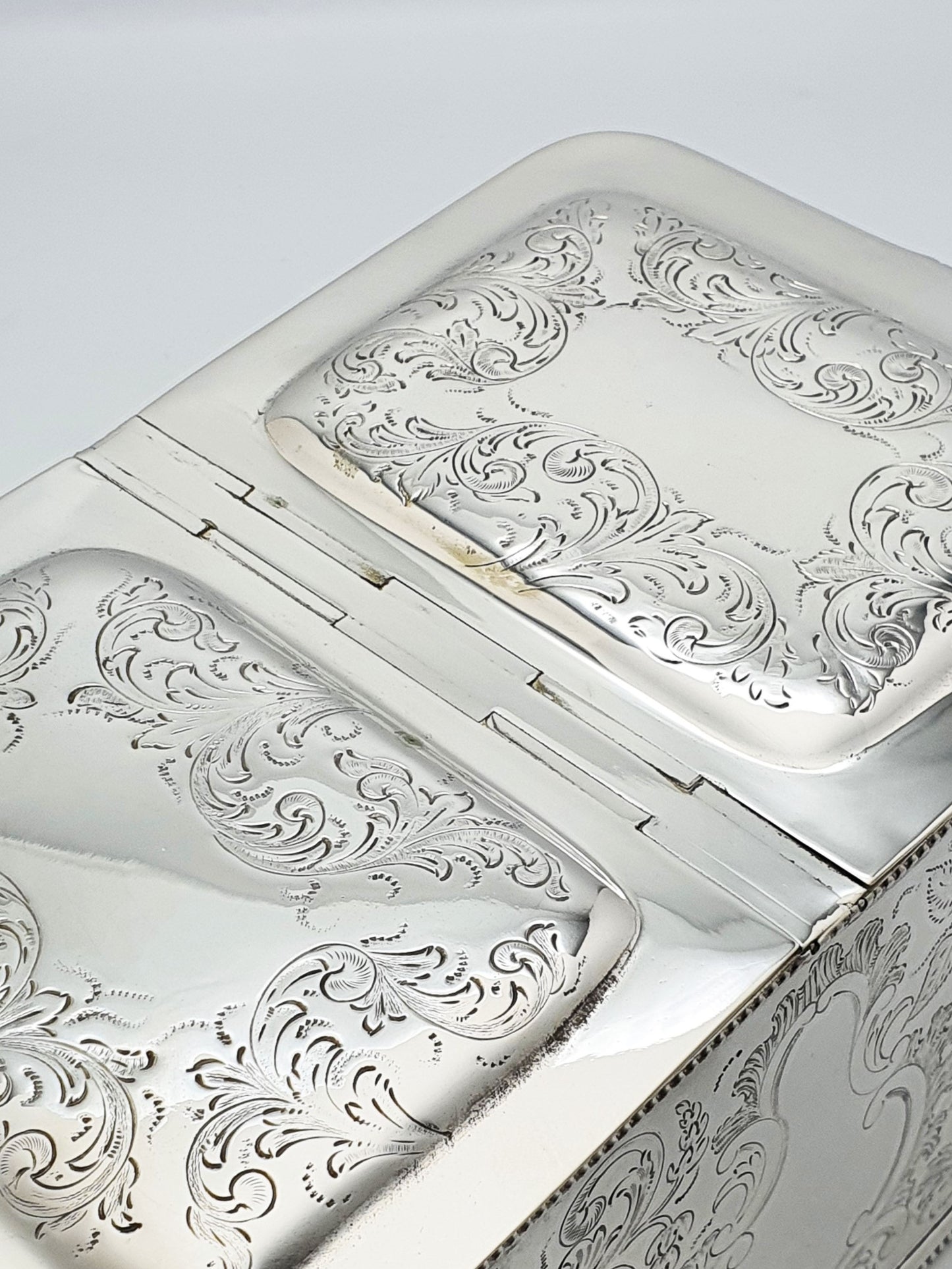 Fabulous Antique Victorian Double Compartment Biscuit Box - circa 1880