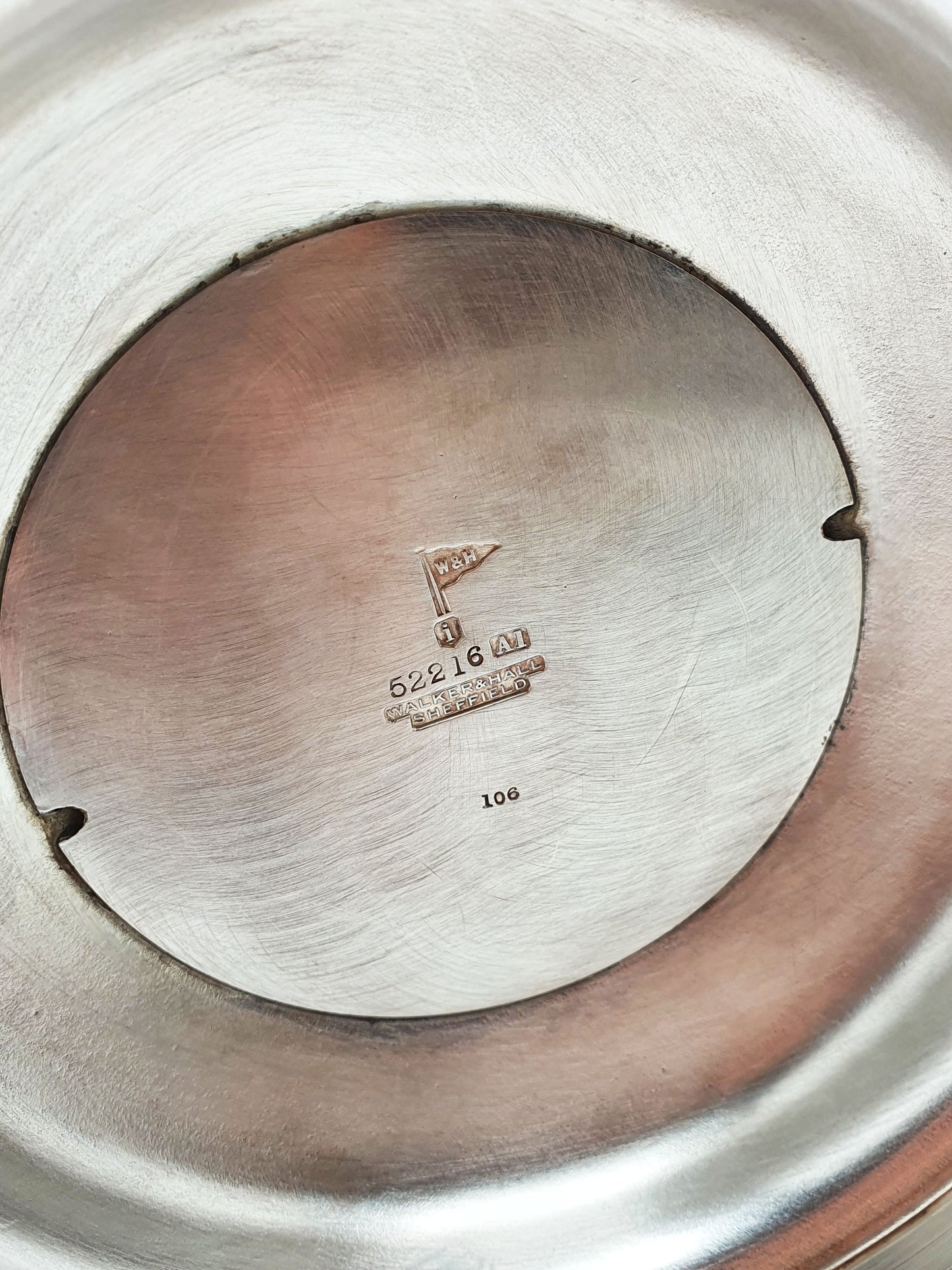 Lovely Edwardian Walker and Hall Glass & Silver Plate Centre Piece - circa 1905