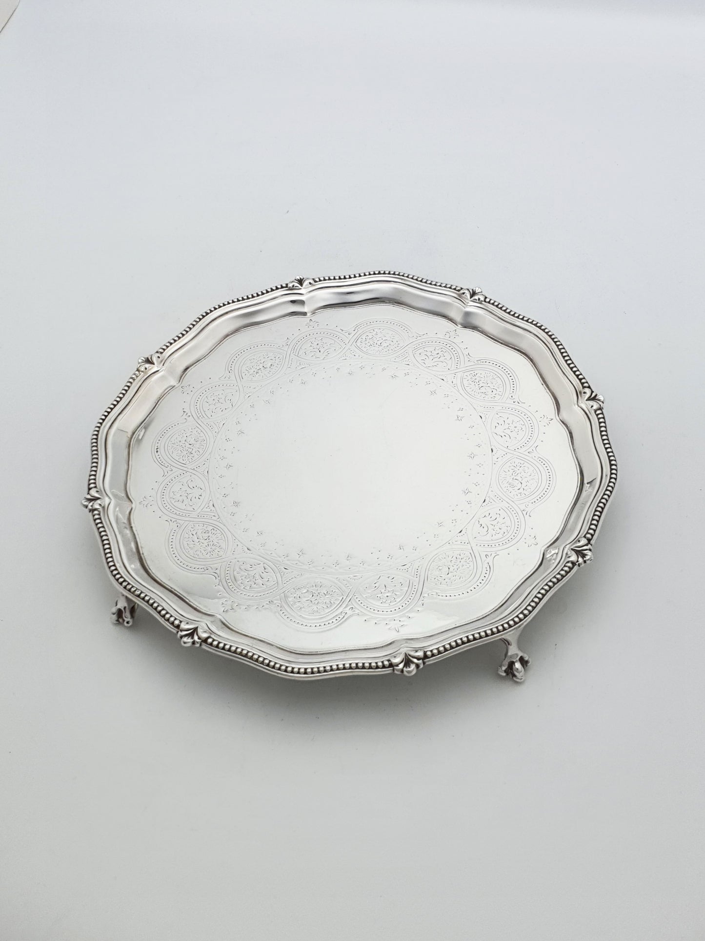 Lovely Small Edwardian Silver Plated Salver/Tray - circa 1905