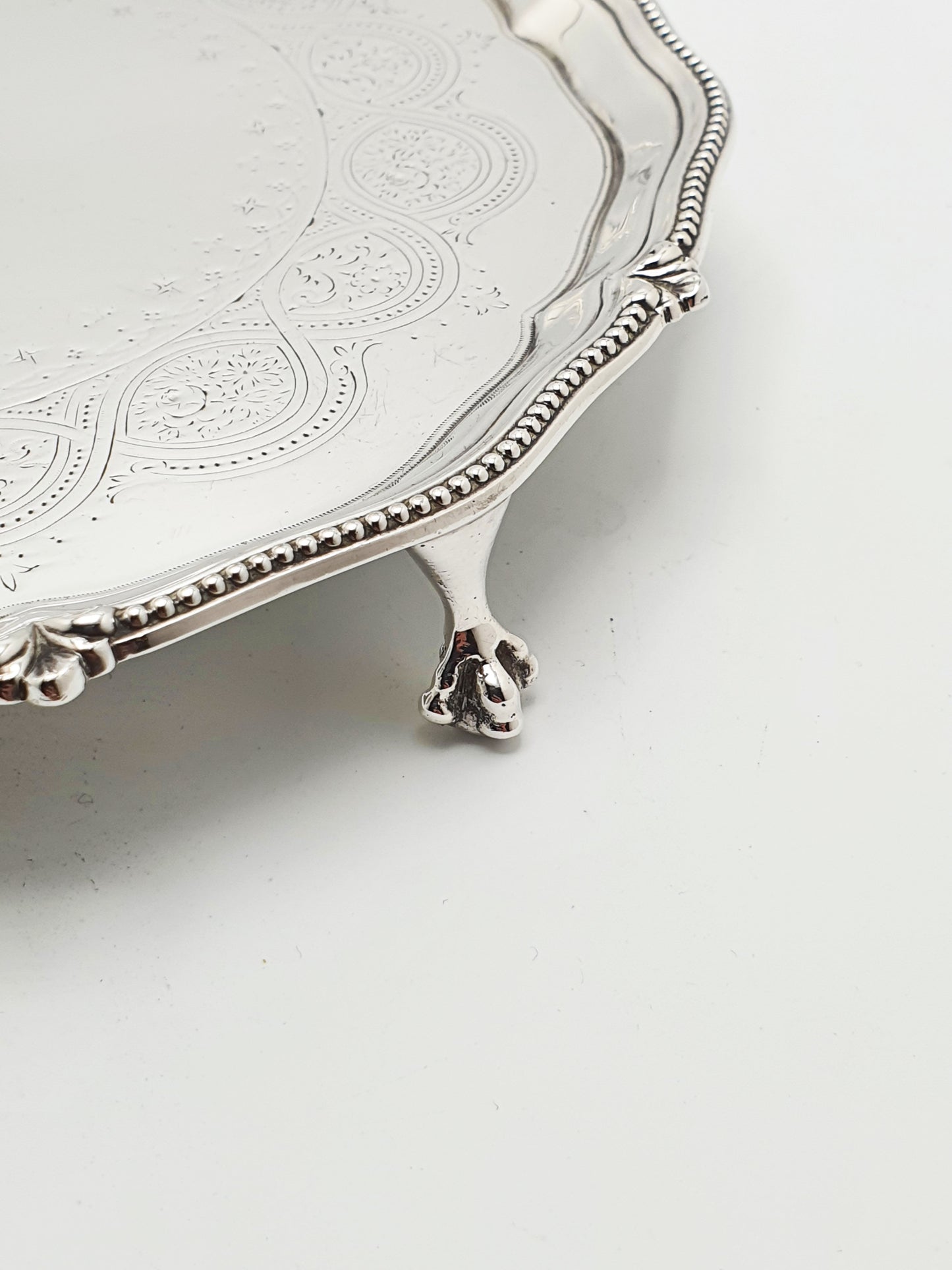Lovely Small Edwardian Silver Plated Salver/Tray - circa 1905
