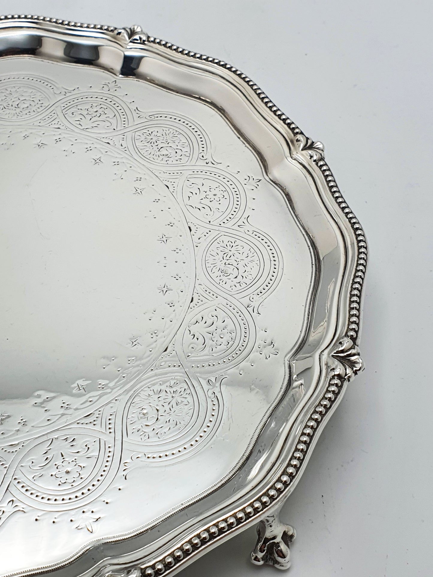 Lovely Small Edwardian Silver Plated Salver/Tray - circa 1905