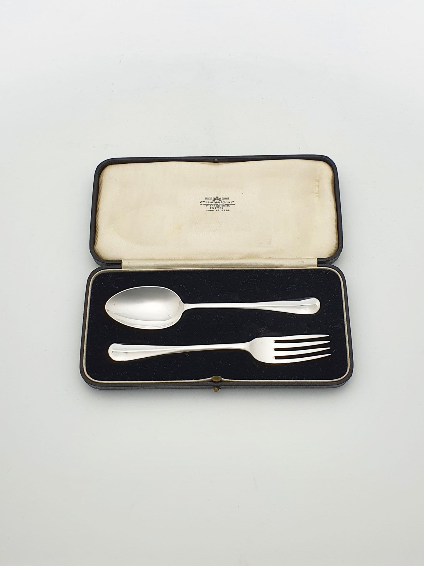 Nice Antique Victorian Silver Christening Set - London 1933