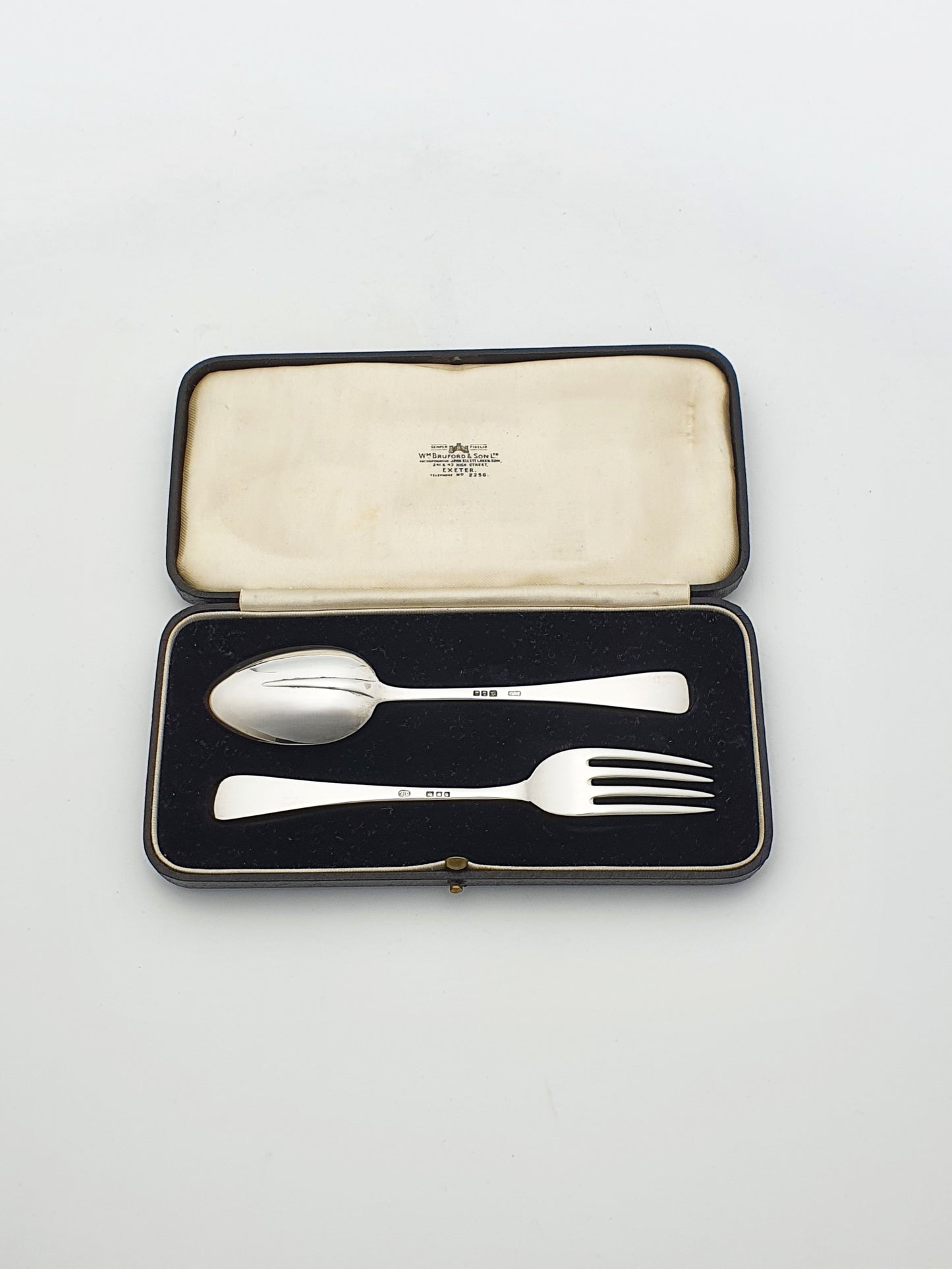 Nice Antique Victorian Silver Christening Set - London 1933