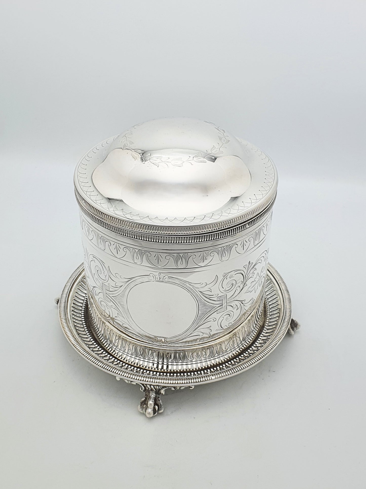 Fabulous Antique Victorian Silver-Plated Biscuit Box – circa 1890