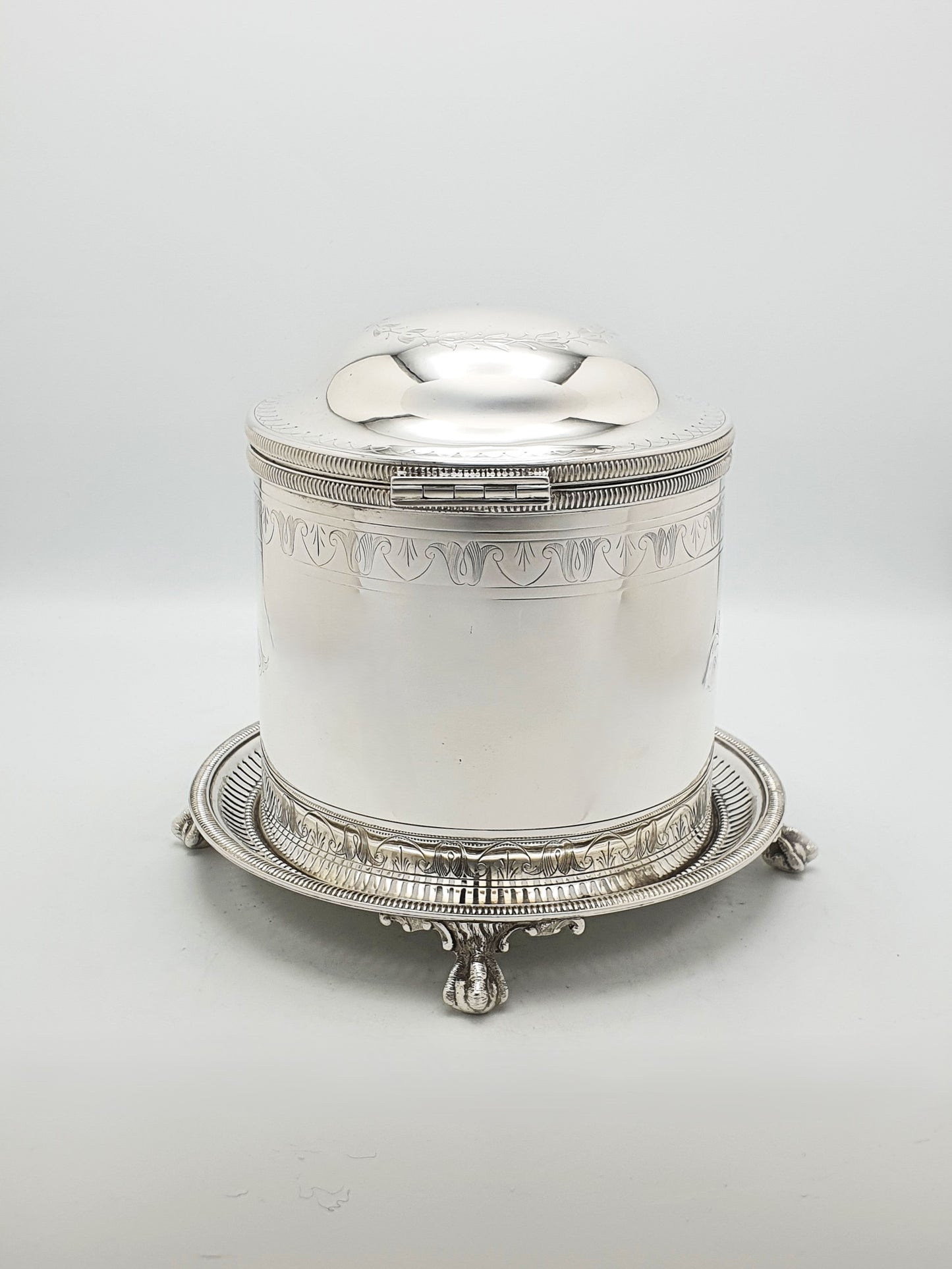 Fabulous Antique Victorian Silver-Plated Biscuit Box – circa 1890