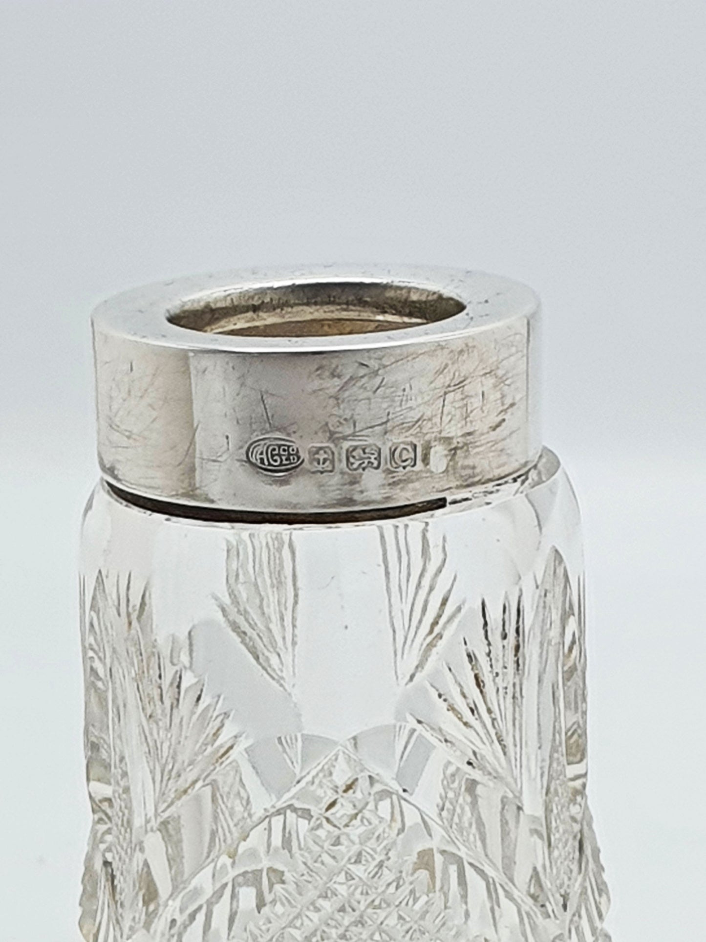 Lovely Cut Glass and Sterling Silver Sugar Sifter - 1927
