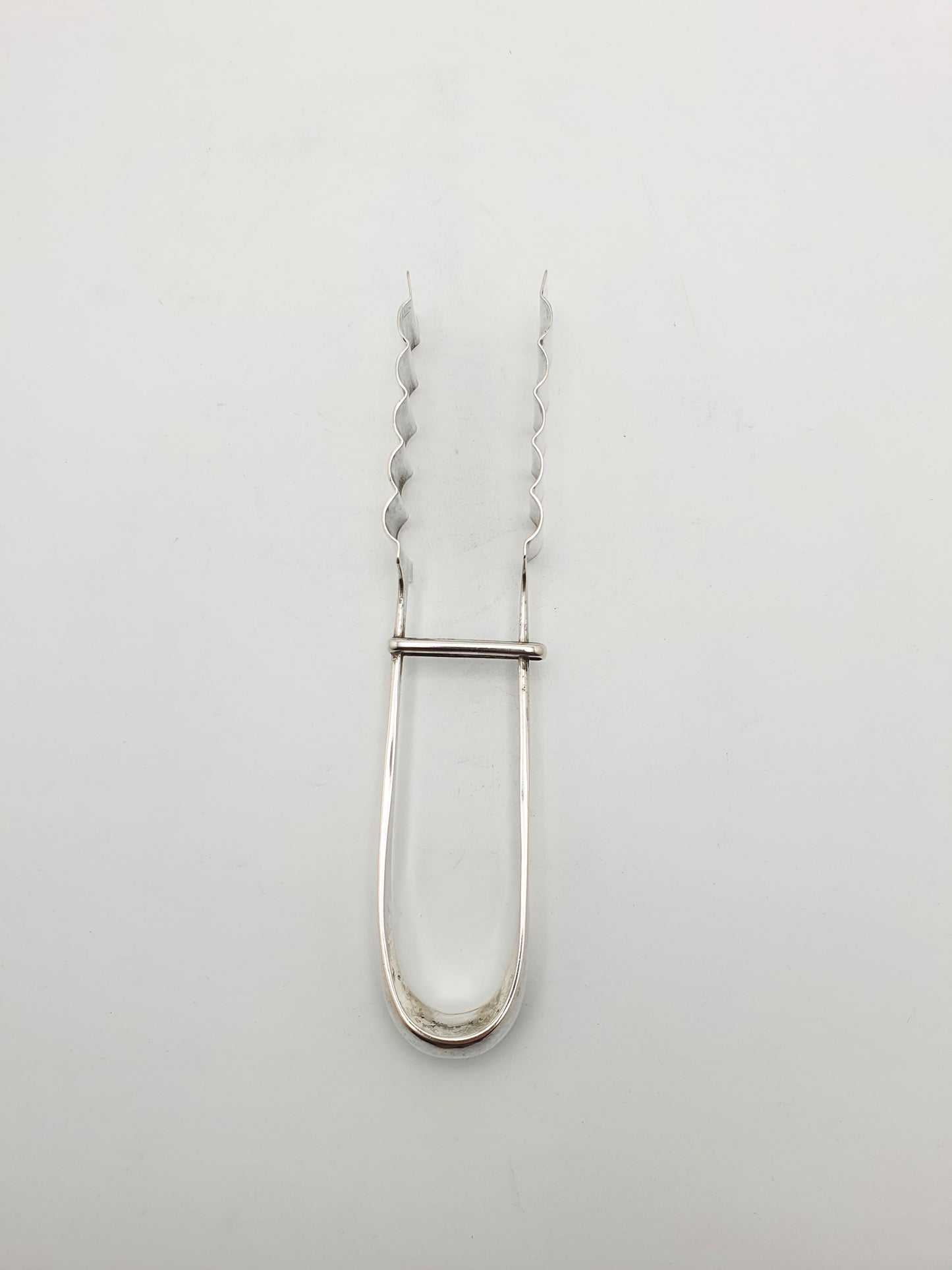 Nice German Silver Asparagus Tongs - circa 1900