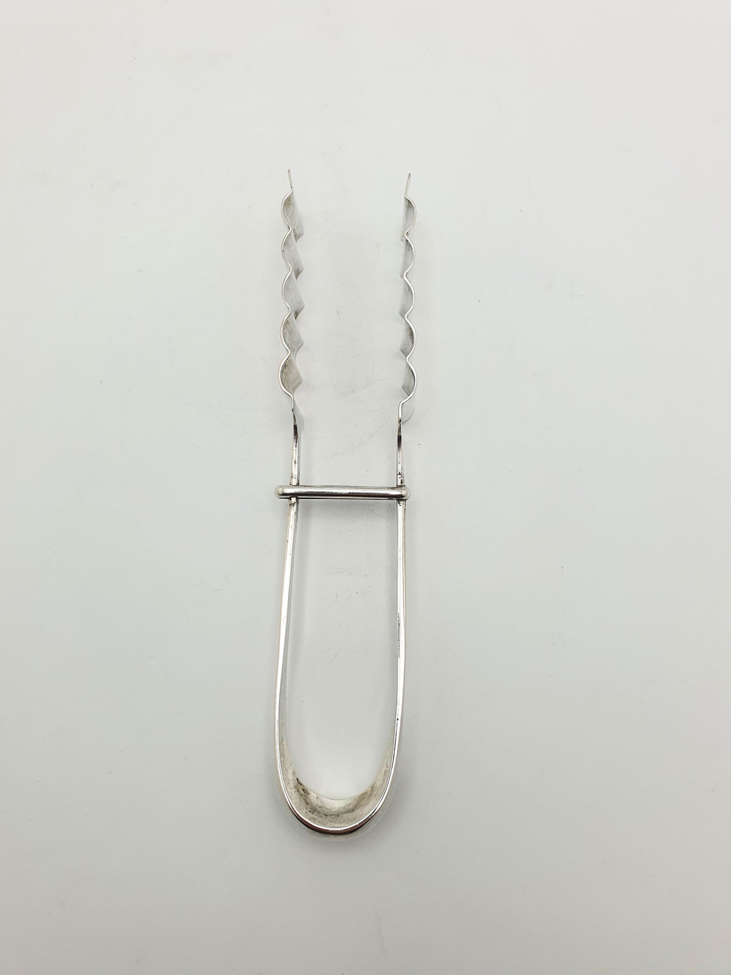 Nice German Silver Asparagus Tongs - circa 1900