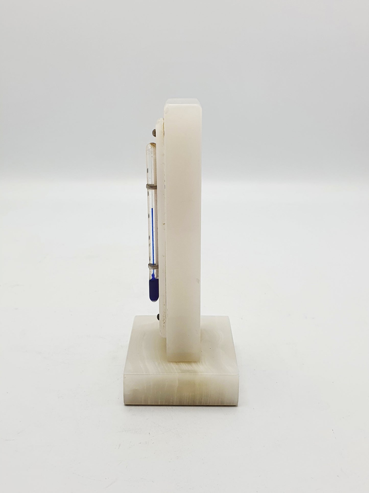 Nice White Onyx Desk Thermometer - circa 1930