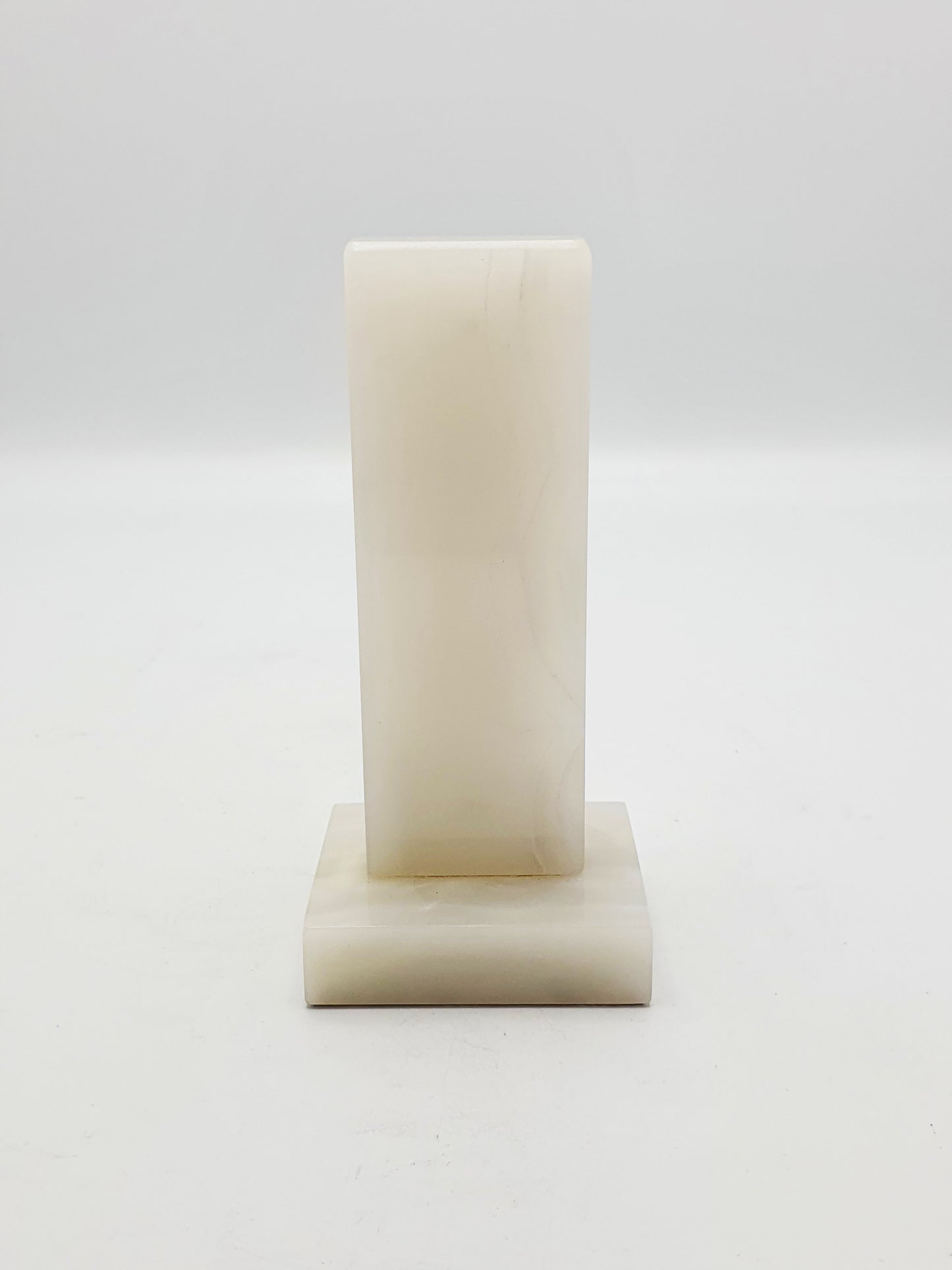 Nice White Onyx Desk Thermometer - circa 1930