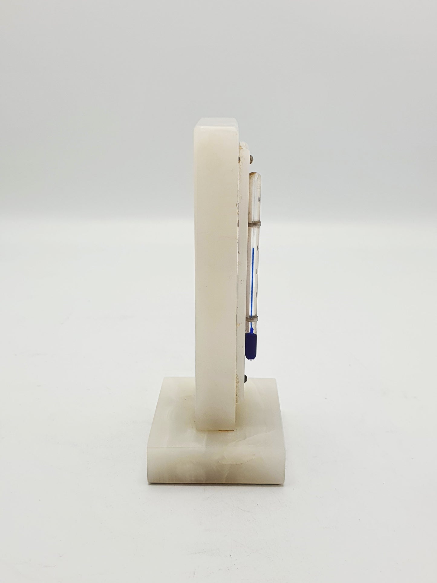 Nice White Onyx Desk Thermometer - circa 1930