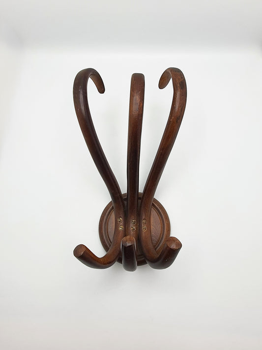 Gorgeous Antique Bentwood Wall-Mounted Coat Hook – circa 1920