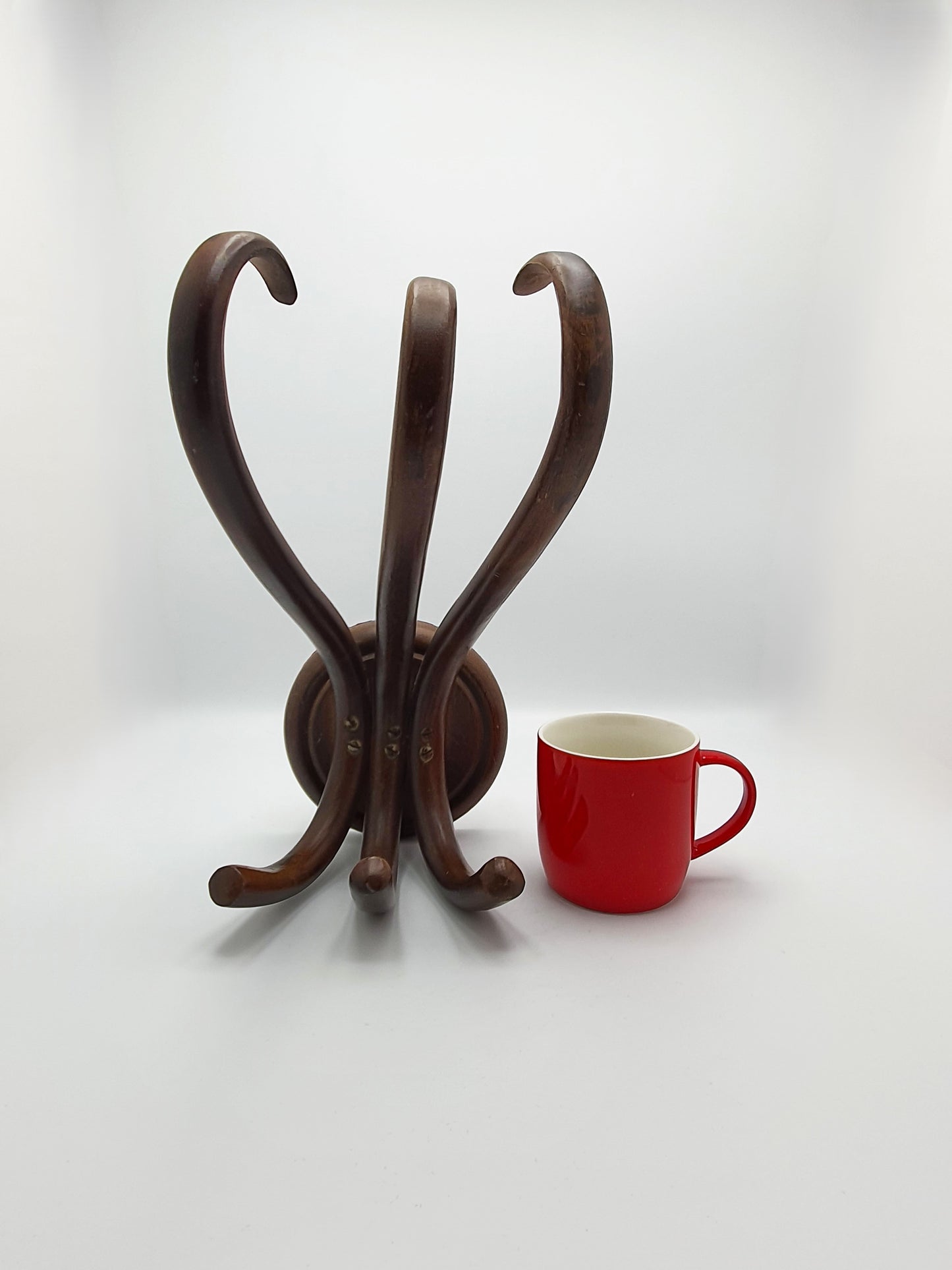 Gorgeous Antique Bentwood Wall-Mounted Coat Hook – circa 1920