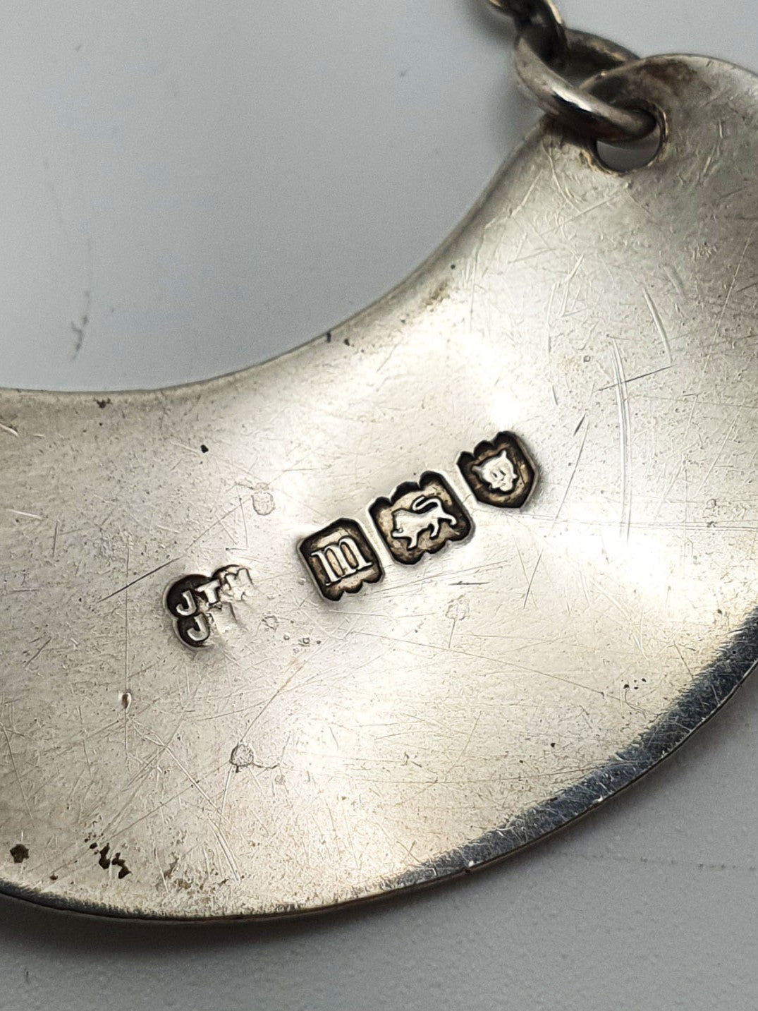 Nice George V Glass Whisky Noggin with Sterling Silver Mount - 1922