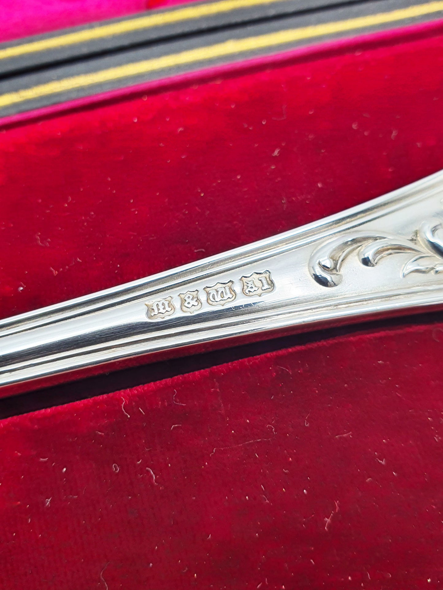 Pair of Antique Edwardian Mappin & Webb Silver-Plated Serving Spoons – circa 1905