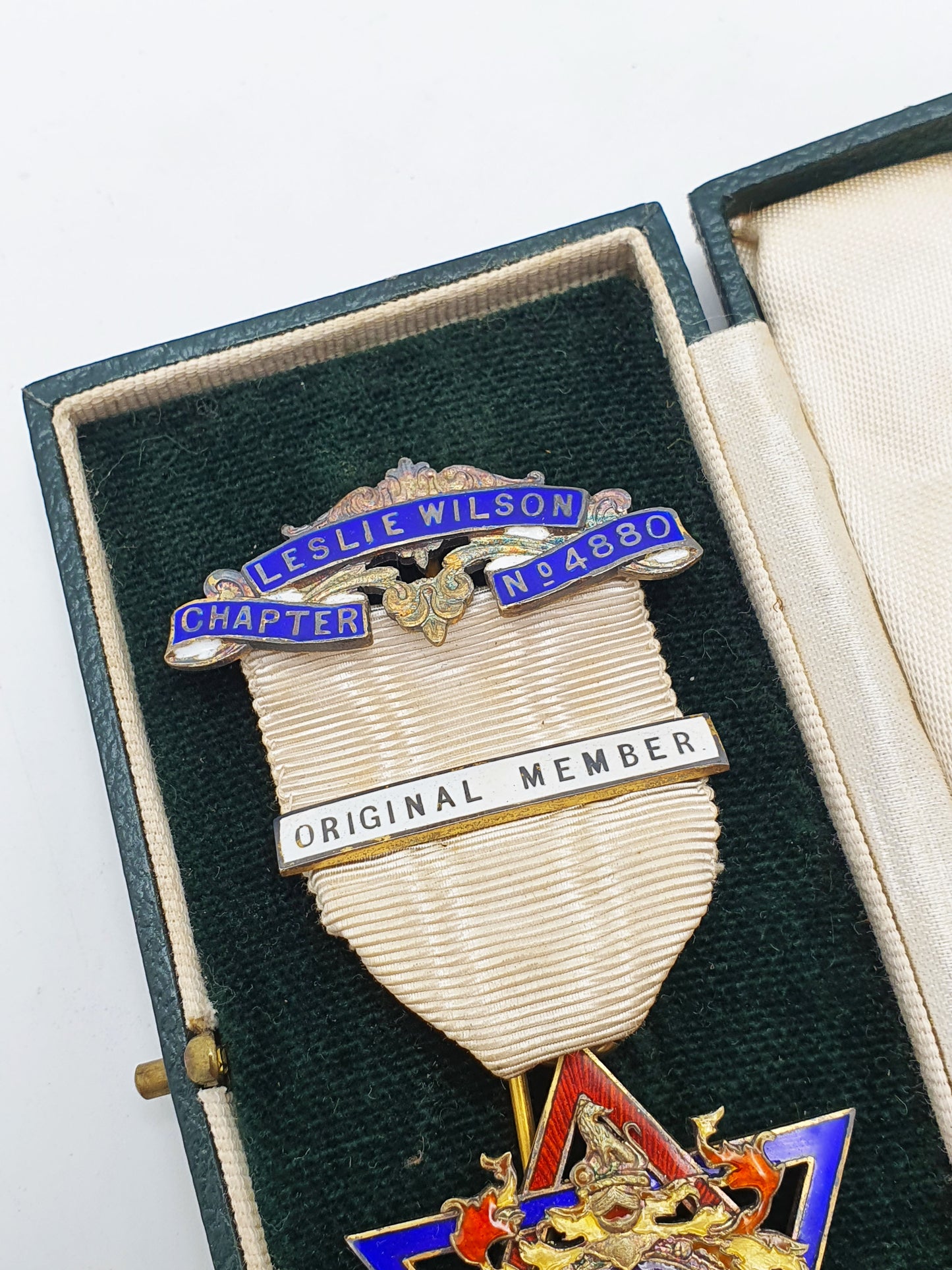 Sterling Silver Royal Arch Masonic Jewel – Leslie Wilson Chapter No. 4880 - 1937