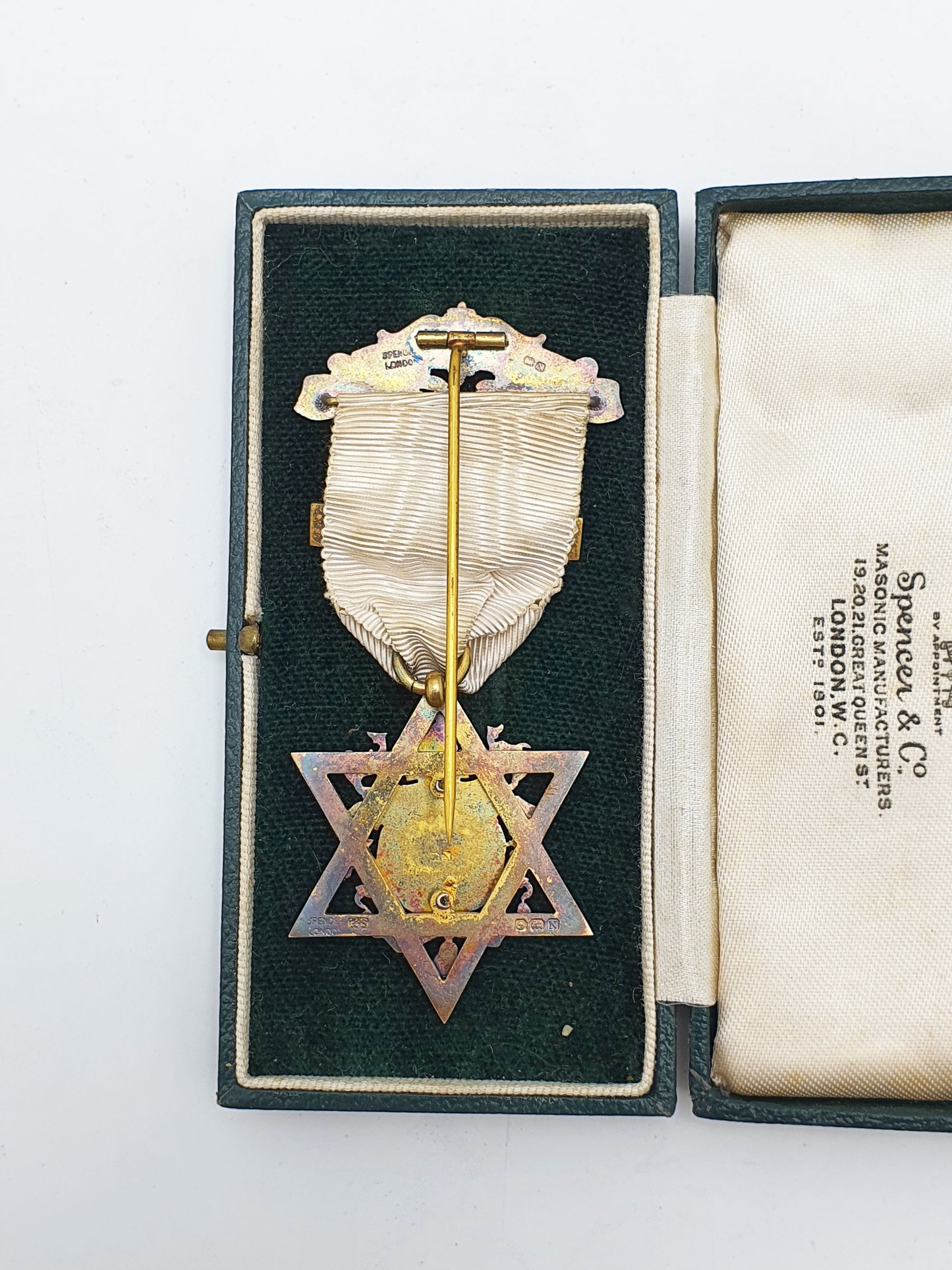 Sterling Silver Royal Arch Masonic Jewel – Leslie Wilson Chapter No. 4880 - 1937