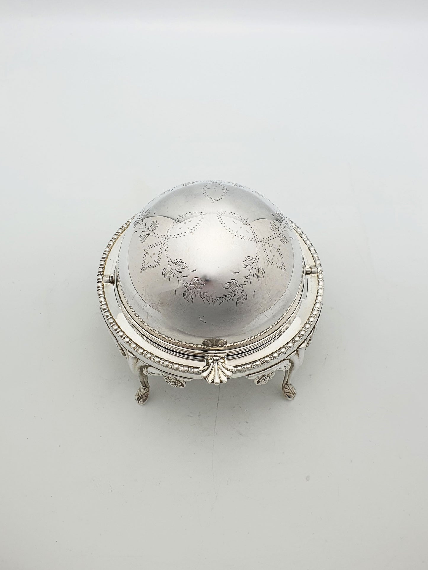 Nice Vintage Domed Caviar/Butter Dish with Glass Insert – circa 1960