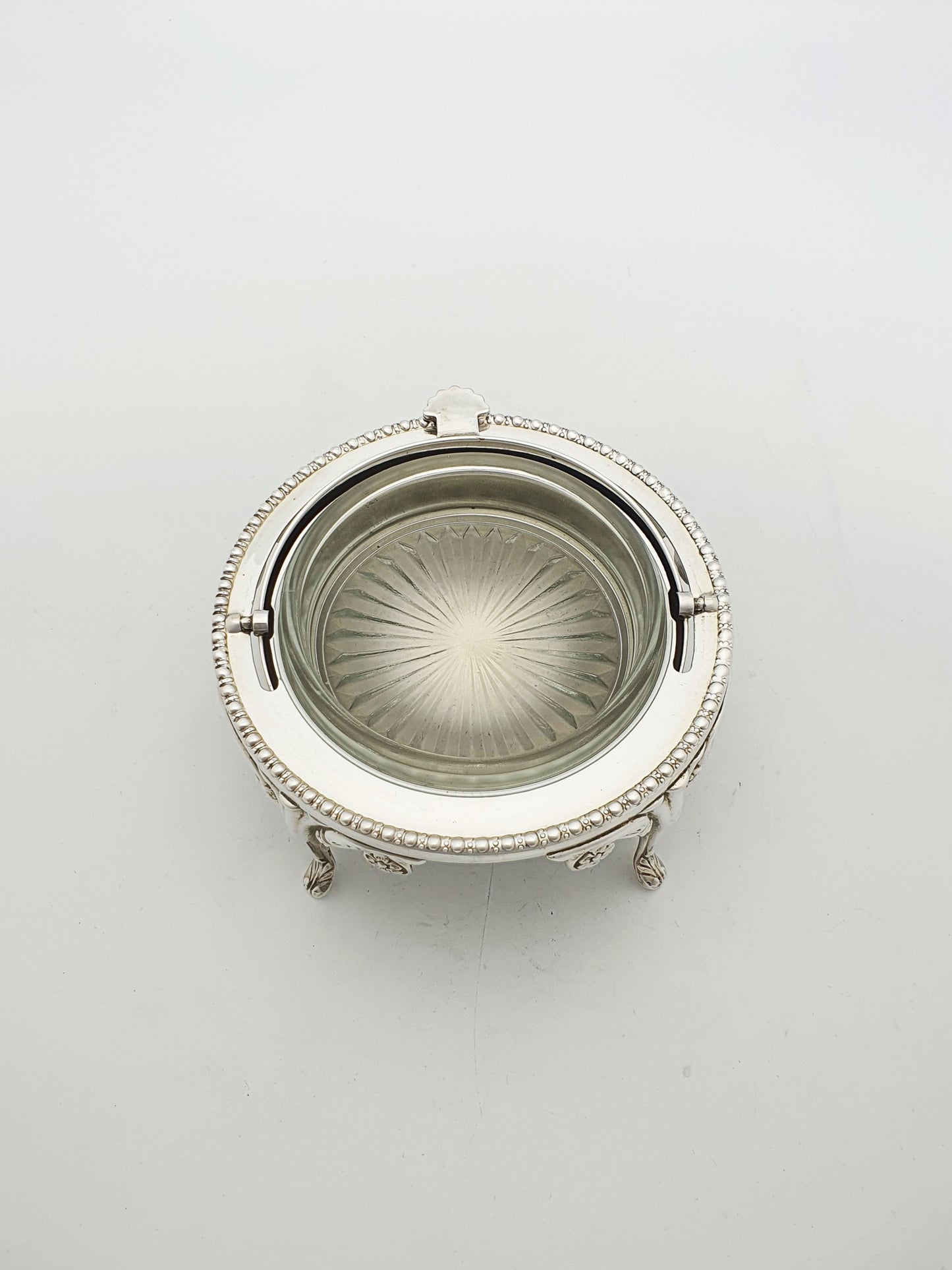 Nice Vintage Domed Caviar/Butter Dish with Glass Insert – circa 1960