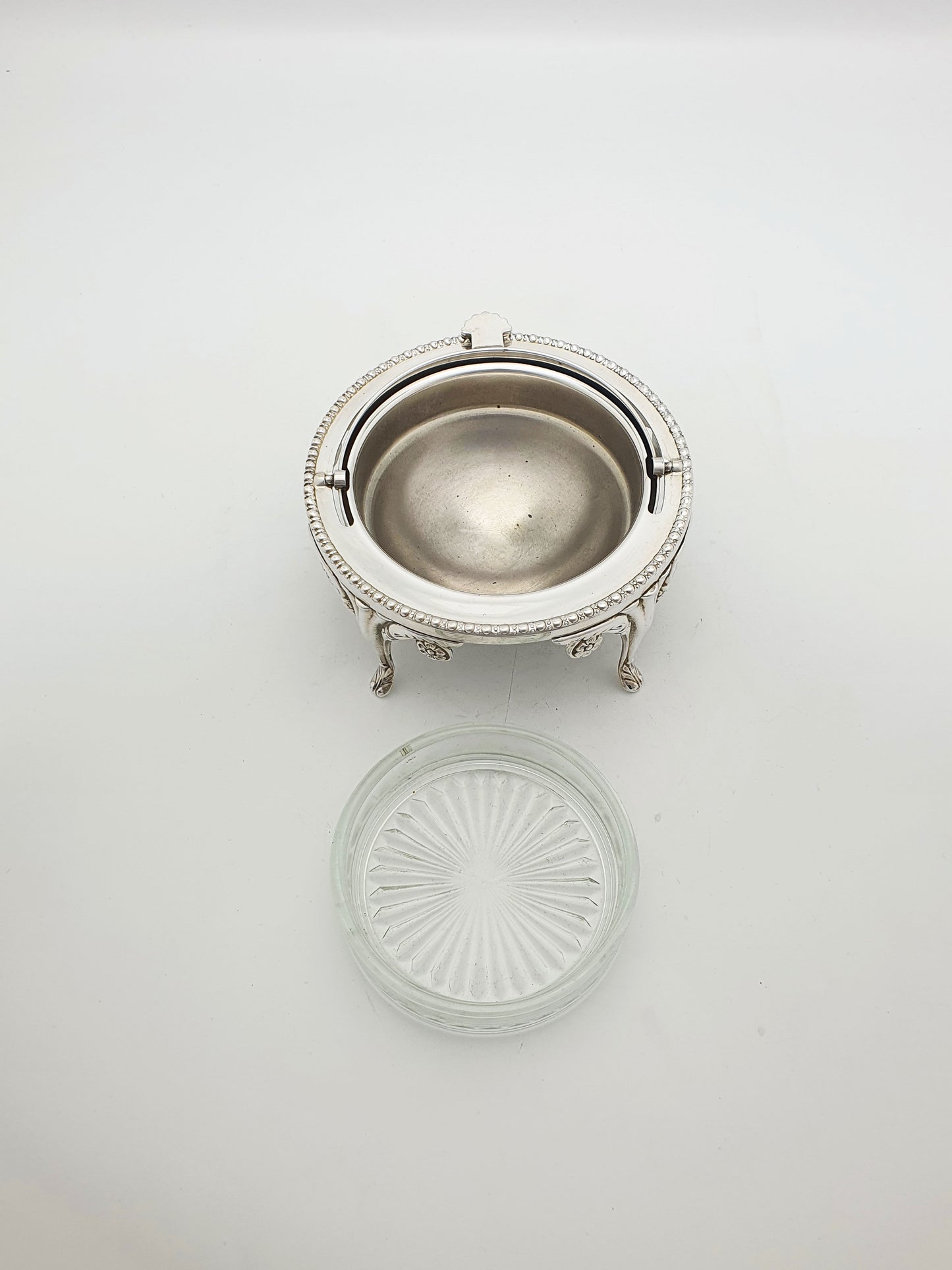 Nice Vintage Domed Caviar/Butter Dish with Glass Insert – circa 1960