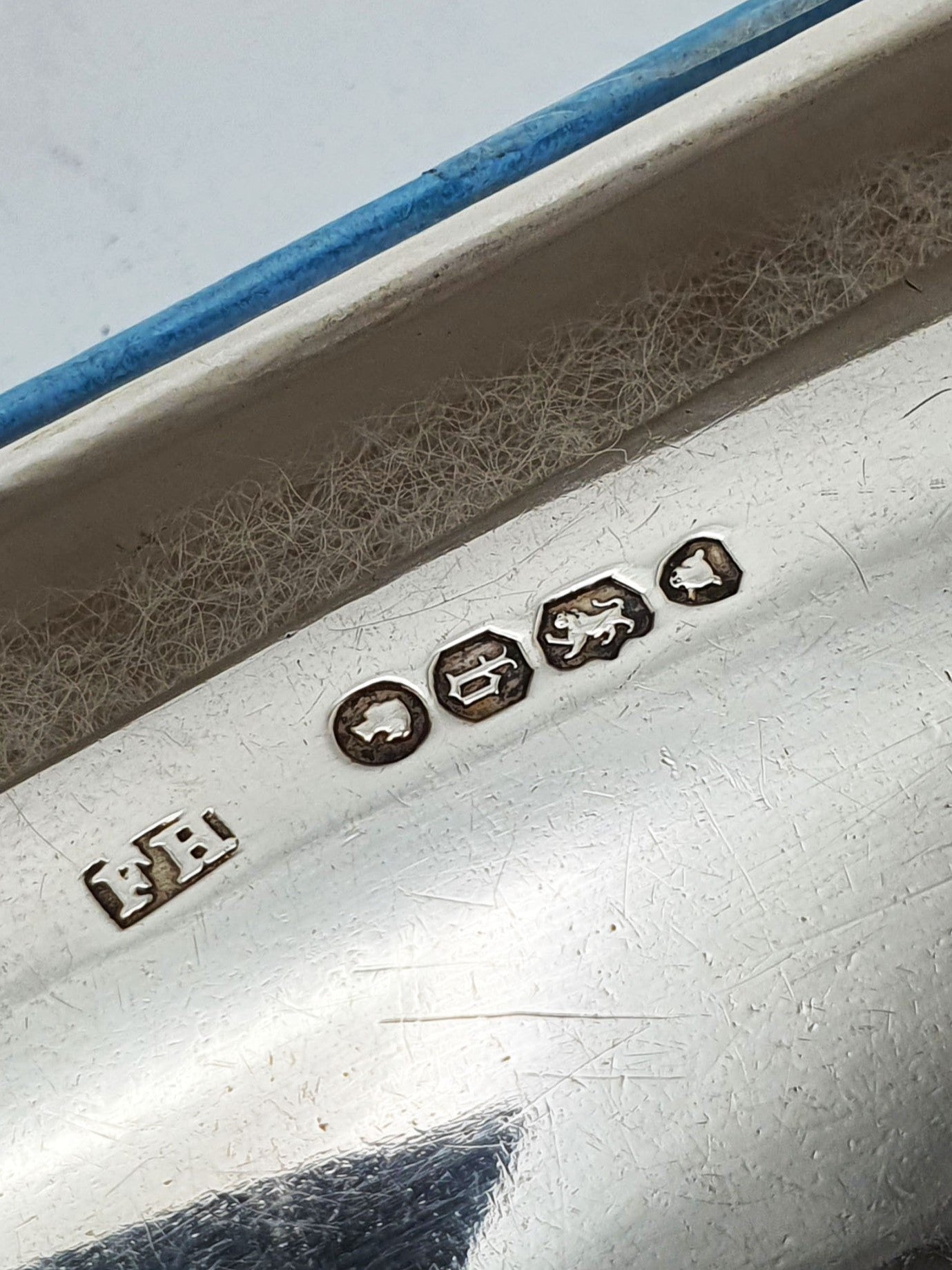 Large Ornate Antique Victorian Sterling Silver Butter Spreader - 1857