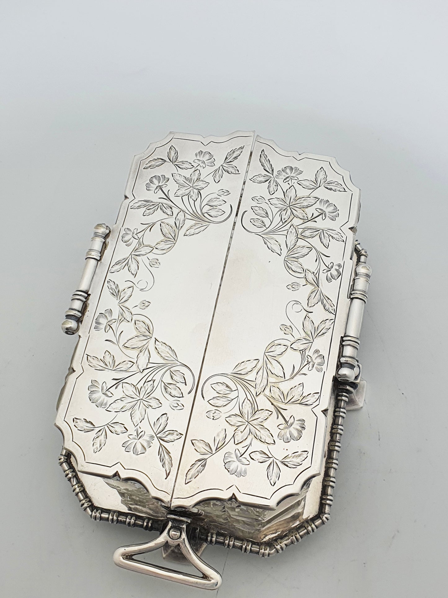 Exceptional Antique Victorian Elkington Silver-Plated & Cut-Glass Butter Dish - 1879