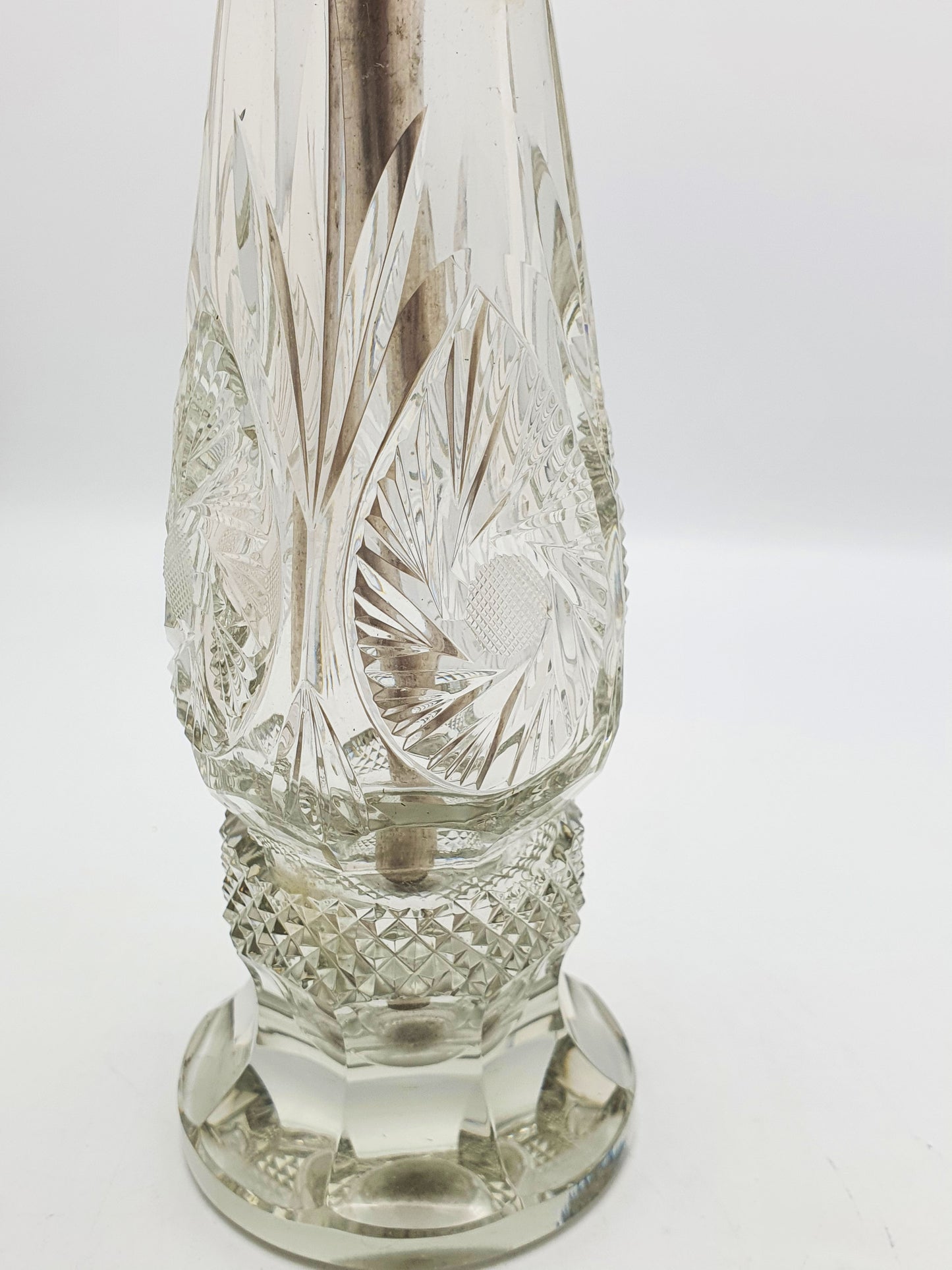 Large Antique Cut Glass and Silver-Plated Perfume Atomiser – circa 1920