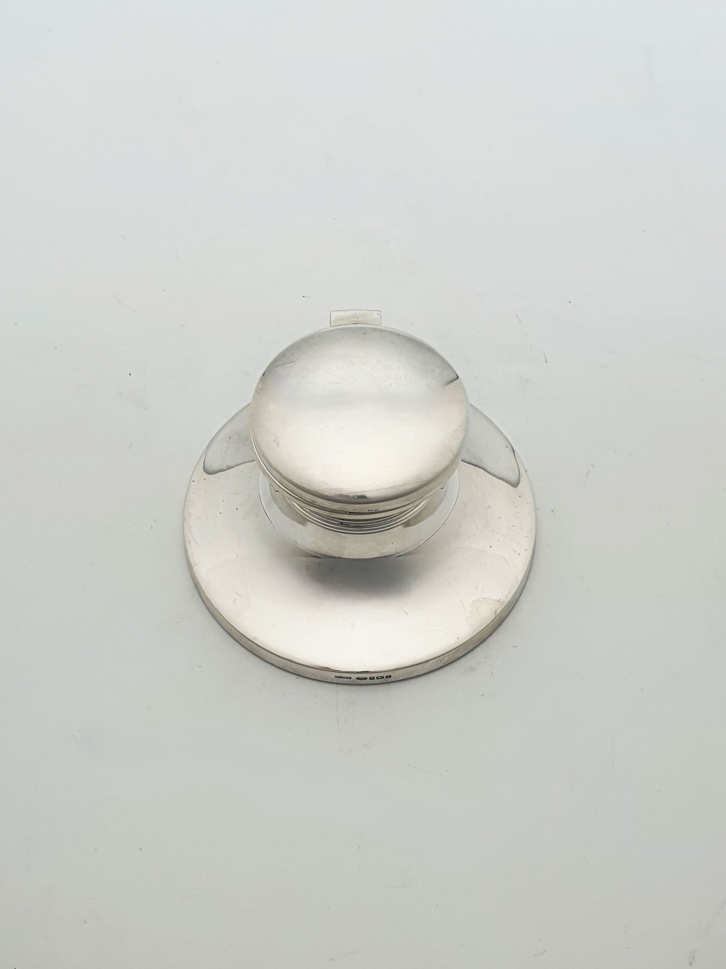 Nice Vintage Sterling Silver Inkwell with Gold-Washed Interior - 1997